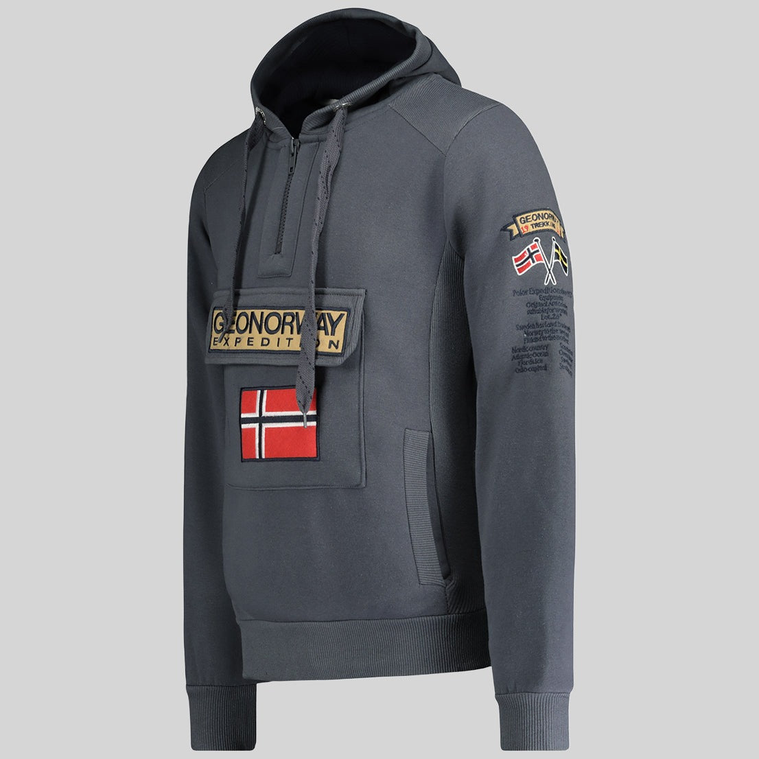 geographical-norway-gymclass-herren-hoodie-kapuze-schwarz image 4