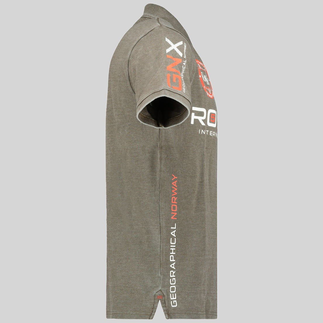 geographical-norway-krudo-herren-polo-khaki-print image 4