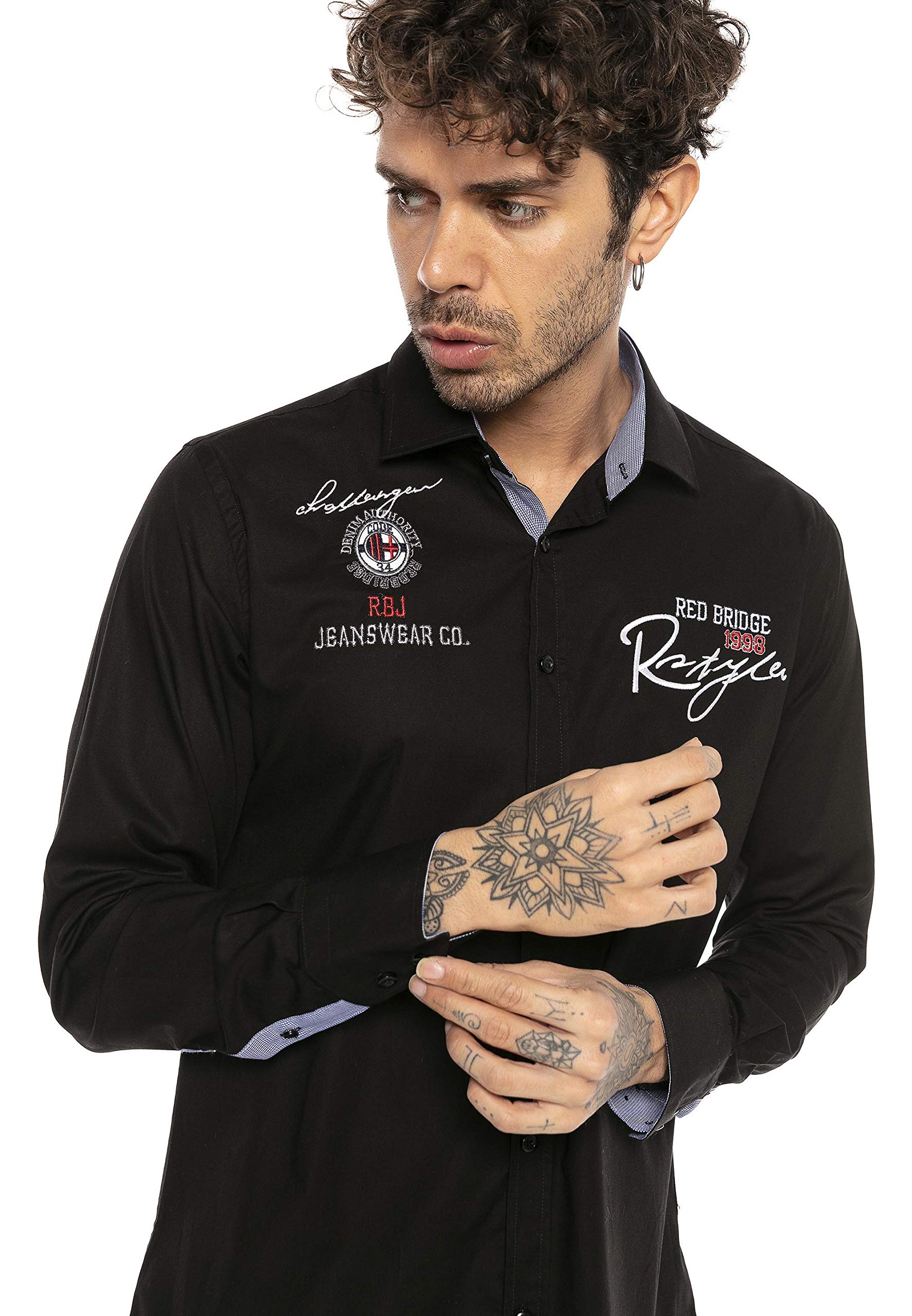 redbridge-freizeithemd-herren-casual-langarm-baumwolle-mint image 4