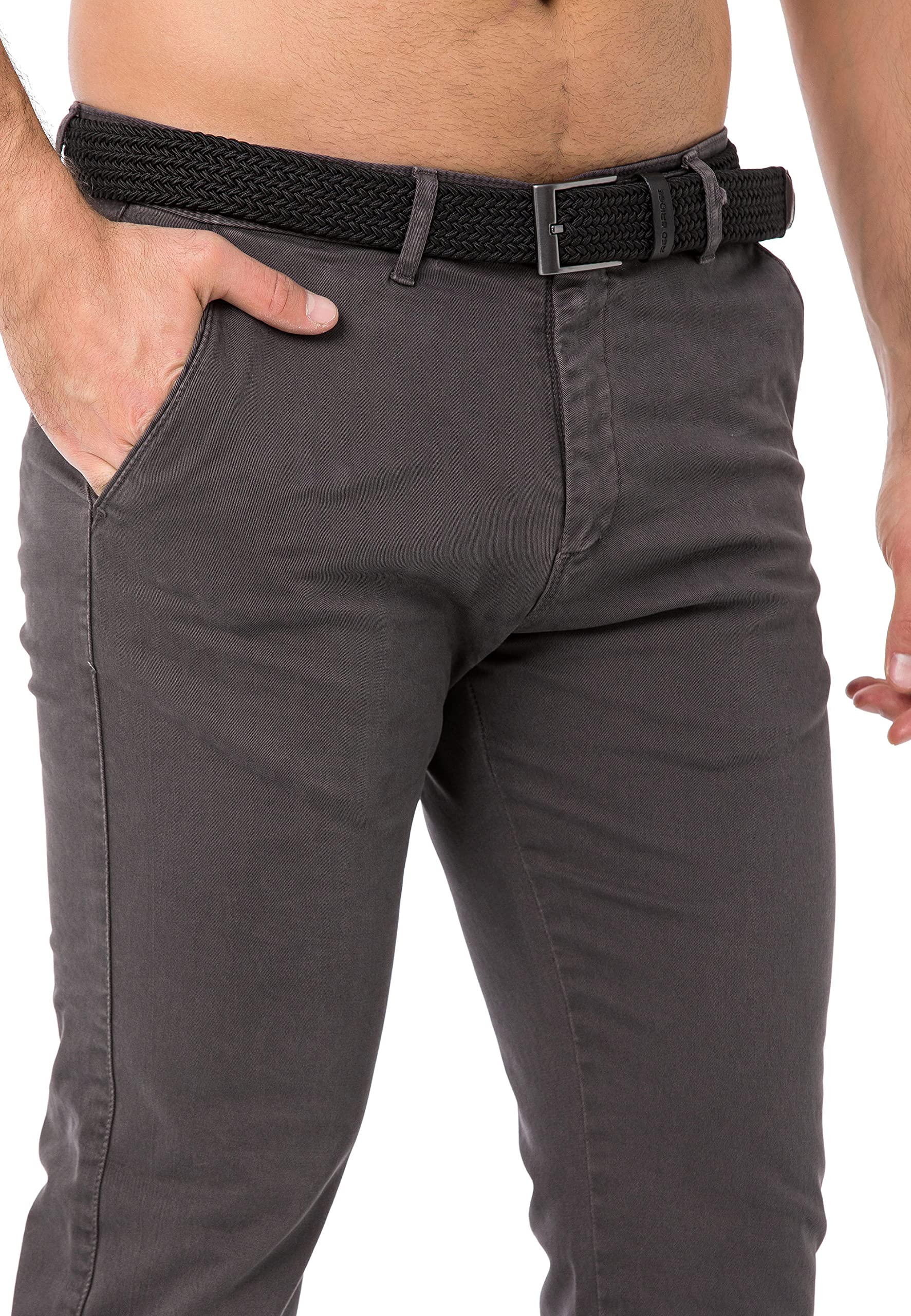 redbridge-hose-herren-chino-mit-g-rtel-khaki-29w-32l image 5