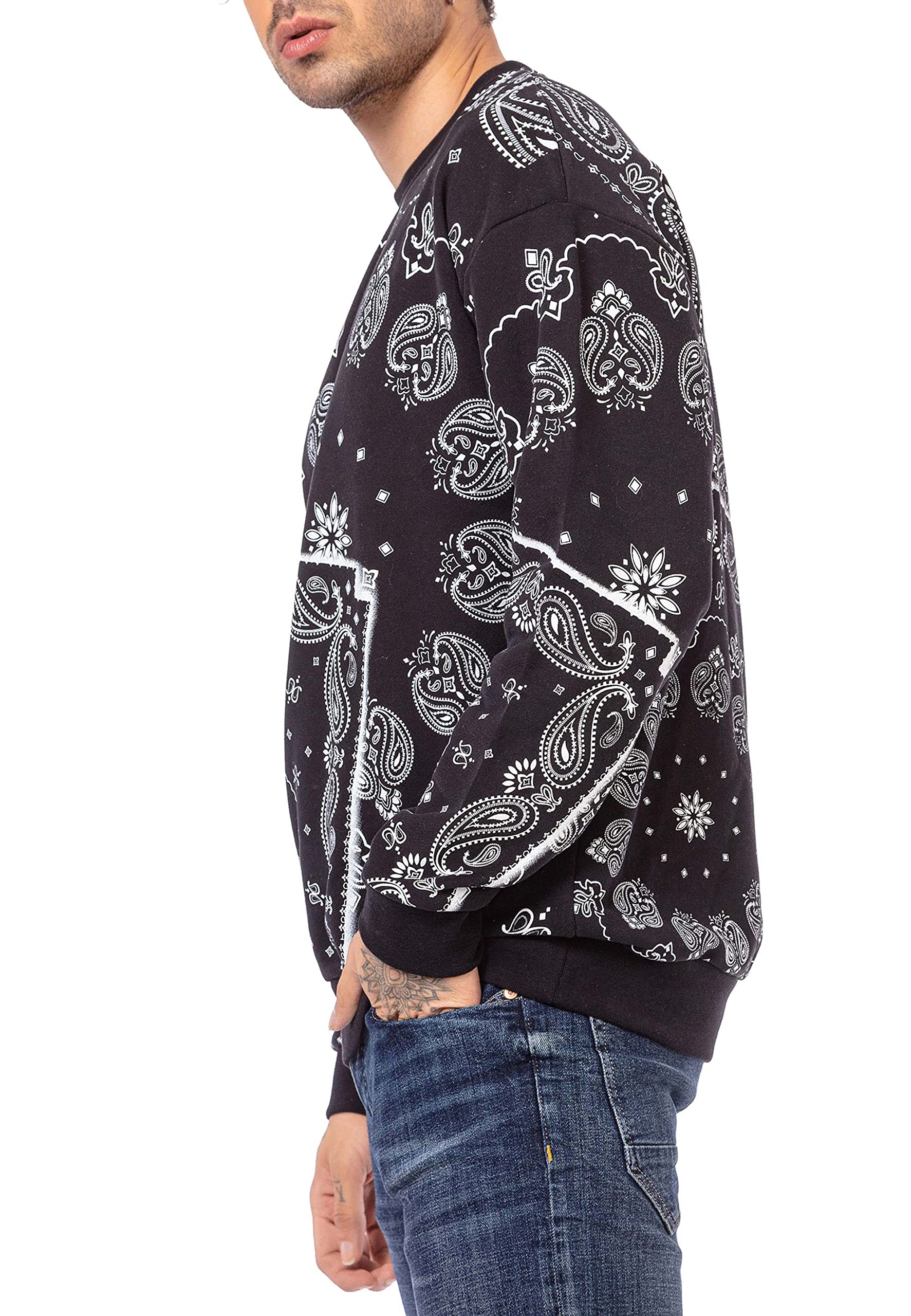 redbridge-pullover-sweatshirt-paisley-gr-e-l-schwarz image 3