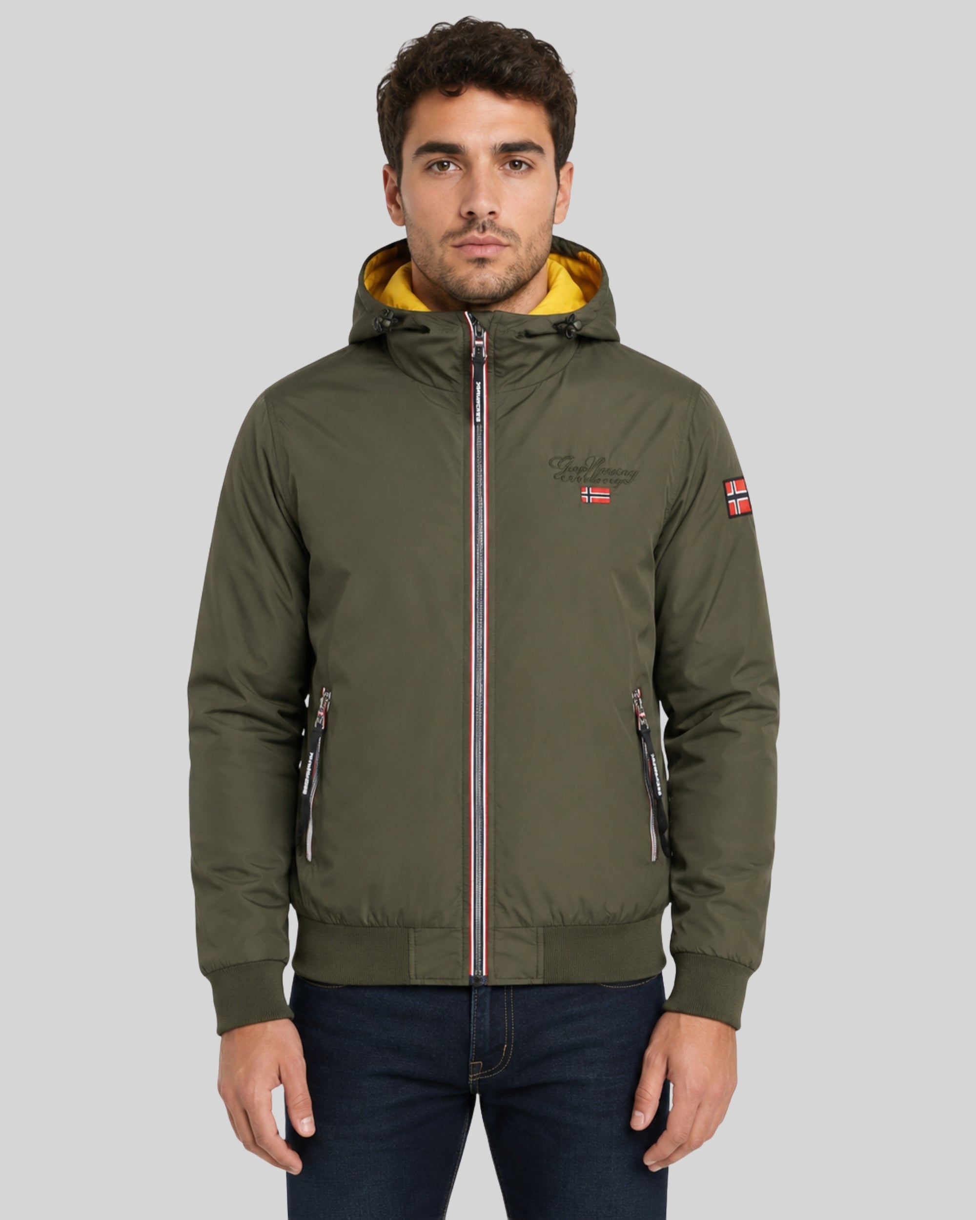 geographical-norway-arrivial-herren-wendejacke-kaki-leicht image 1