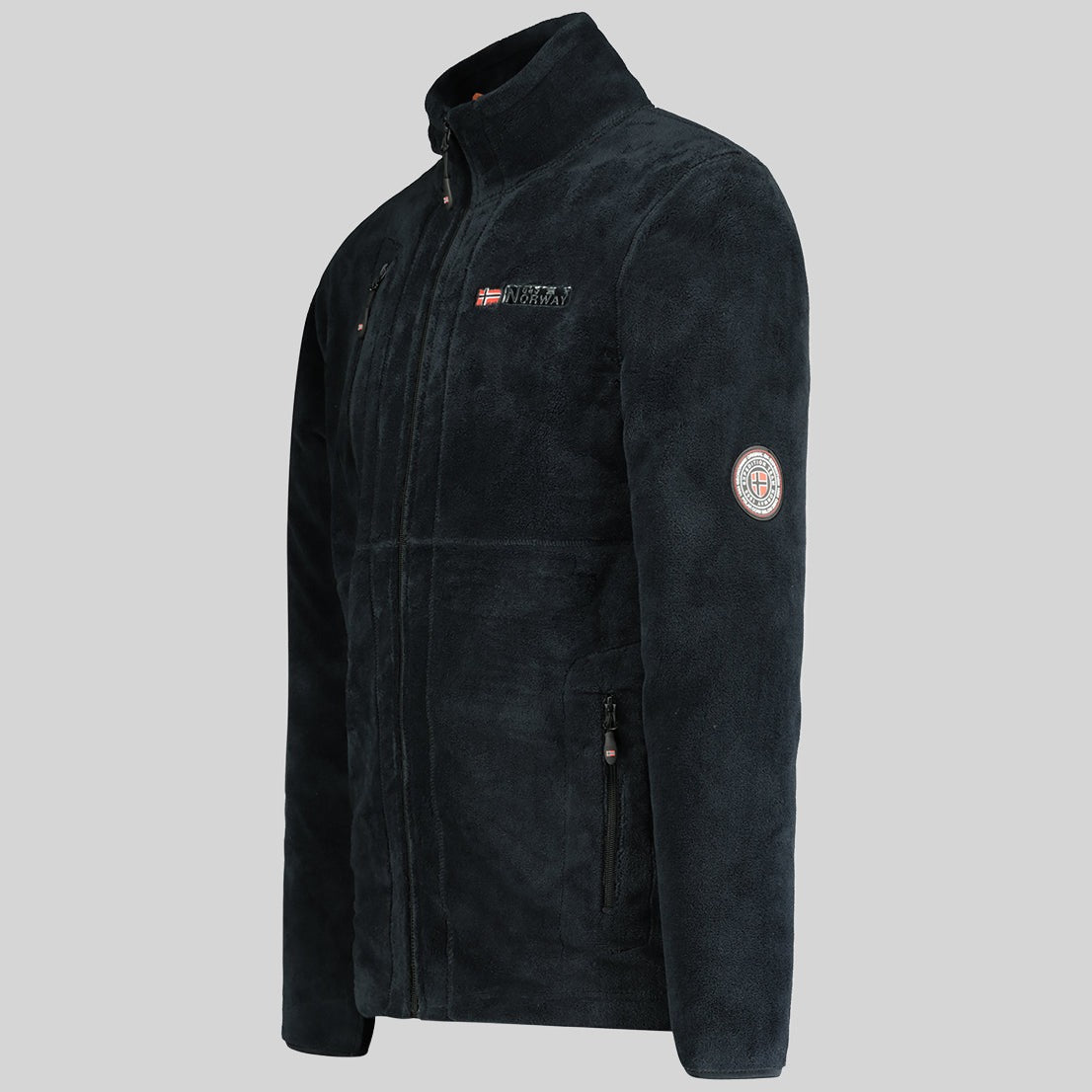 geographical-norway-upload-fleecejacke-herren-schwarz-rei-verschluss image 4