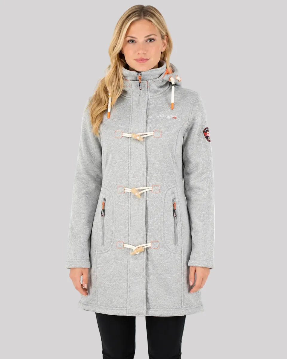 geographical-norway-tantastique-fleecejacke-damen-grau-kapuze image 1