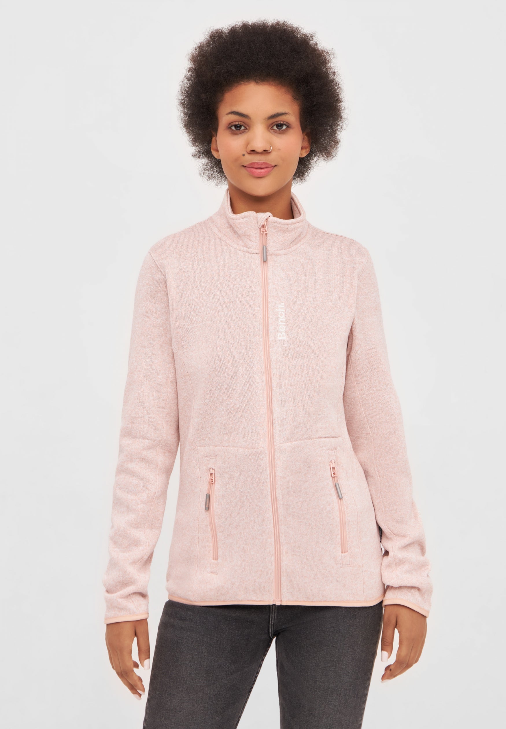 bench-reykja-strickfleece-jacke-damen-rose-smoke-regular-fit image 2