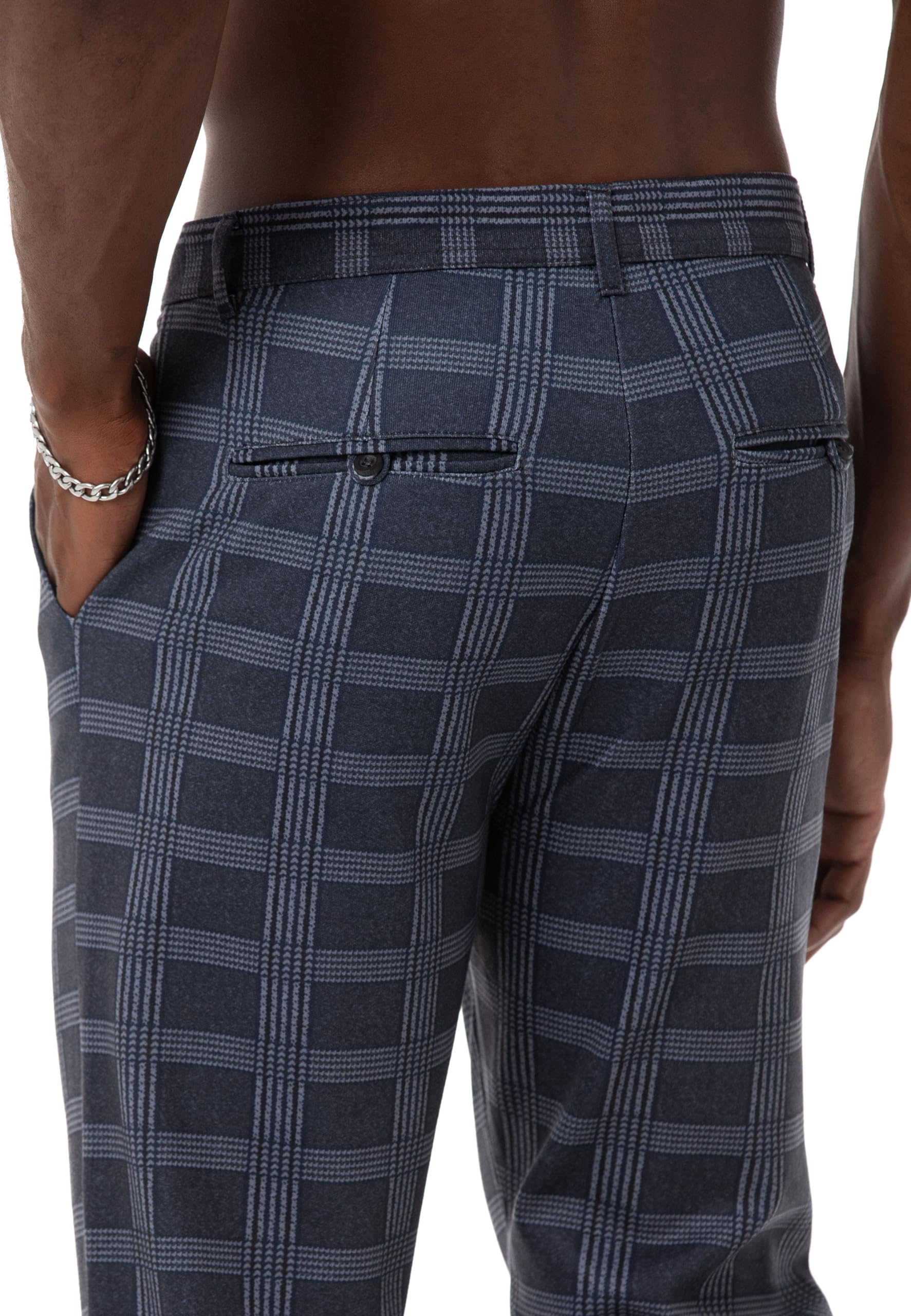 redbridge-chino-hose-herren-kariert-jogg-pants-gr-l image 6