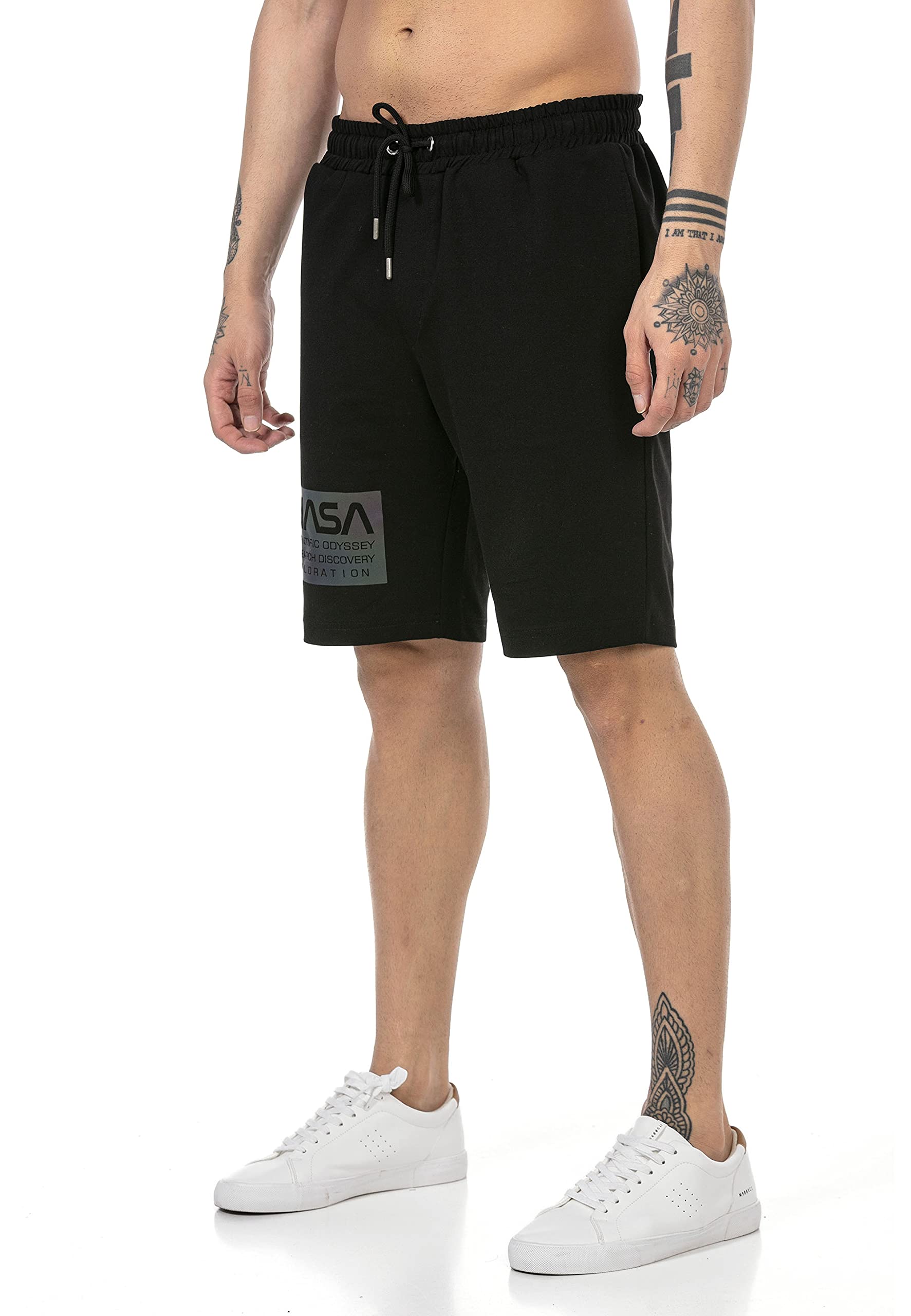 redbridge-shorts-sweatshorts-nasa-gr-l-schwarz image 4