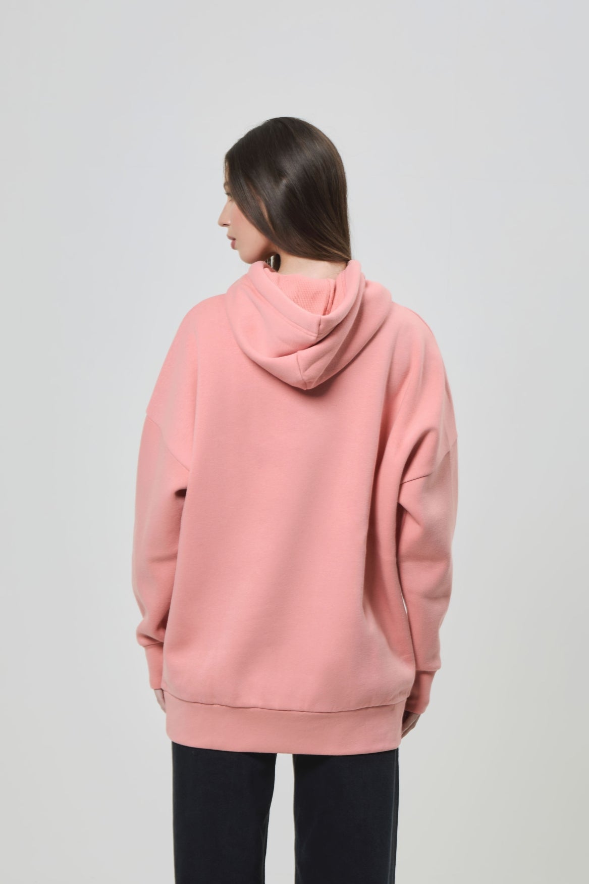 bench-dayla-hoodie-damen-schwarz-oversized-kapuzenpullover image 7