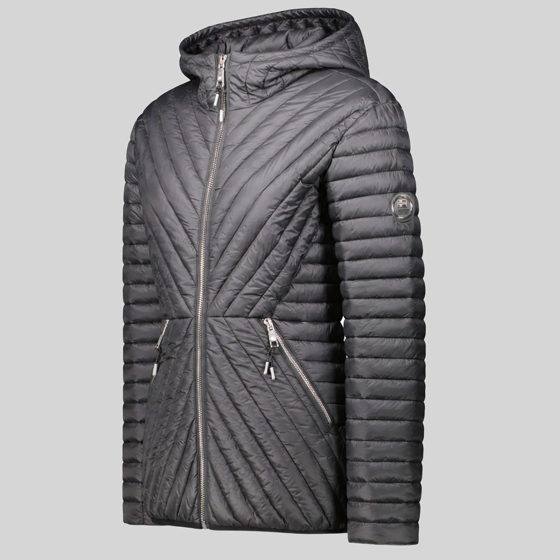 geographical-norway-bosa-steppjacke-damen-schwarz-kapuze image 5