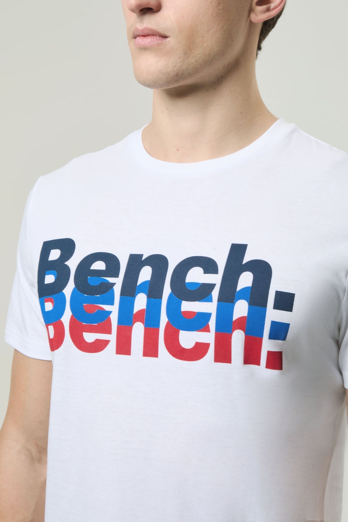 bench-arcus-herren-t-shirt-white-baumwolle-logo-slim image 4