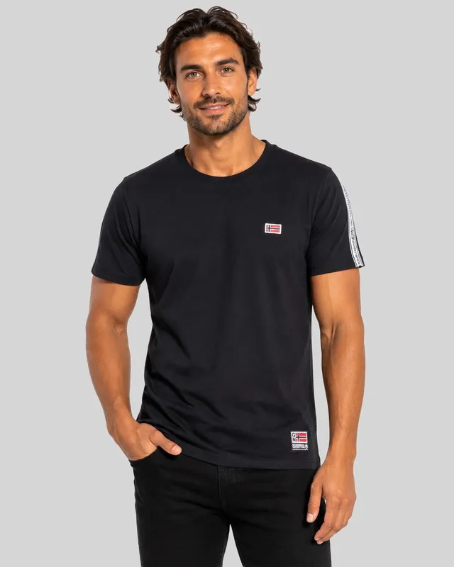 geographical-norway-javenger-t-shirt-herren-schwarz-baumwolle image 1