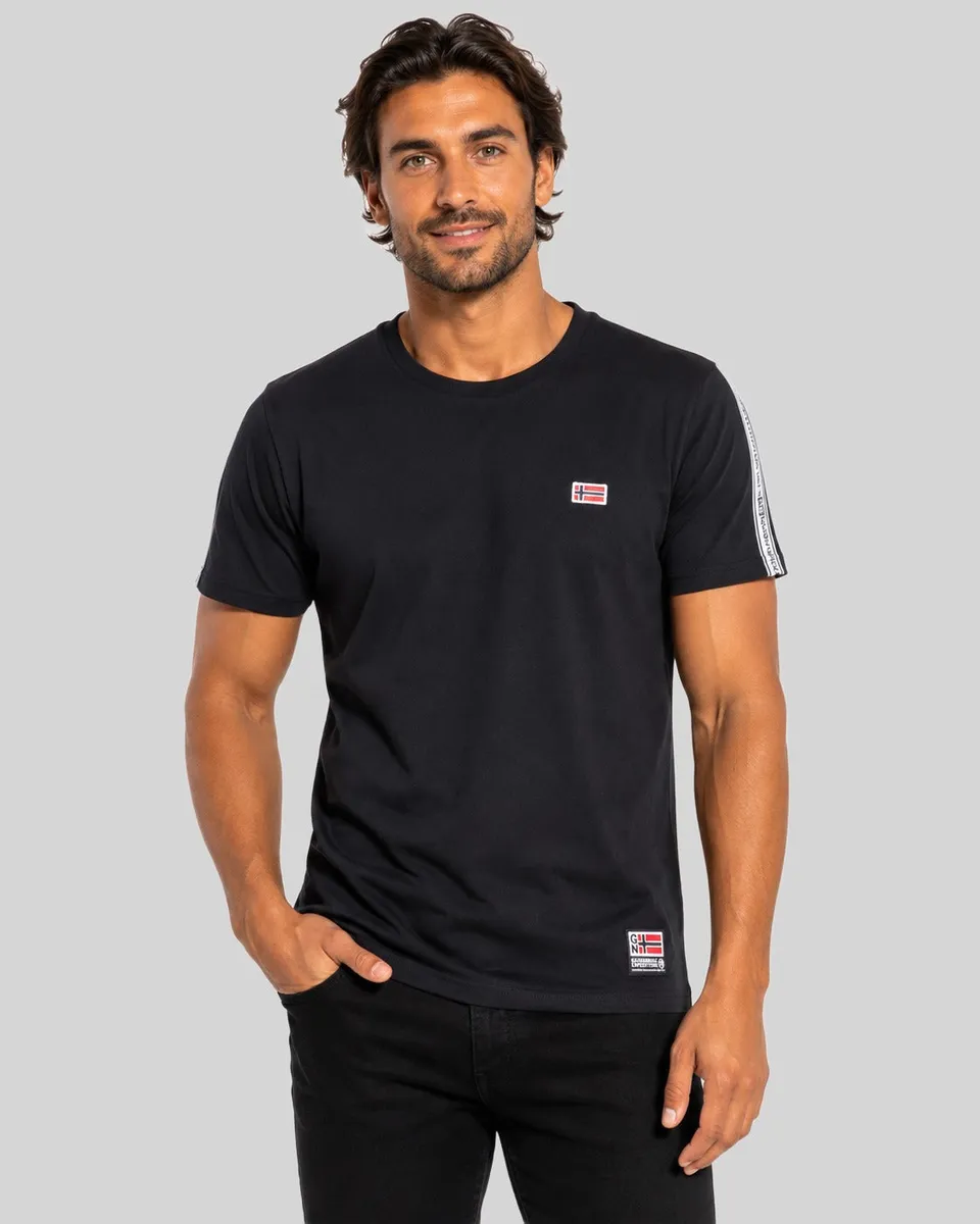 geographical-norway-javenger-t-shirt-herren-schwarz-baumwolle image 1
