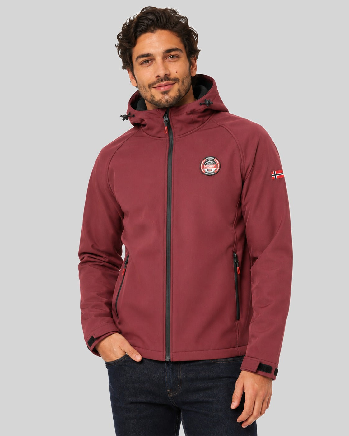 geographical-norway-tamigobadge-herren-softshelljacke-beige-wasserabweisend image 6