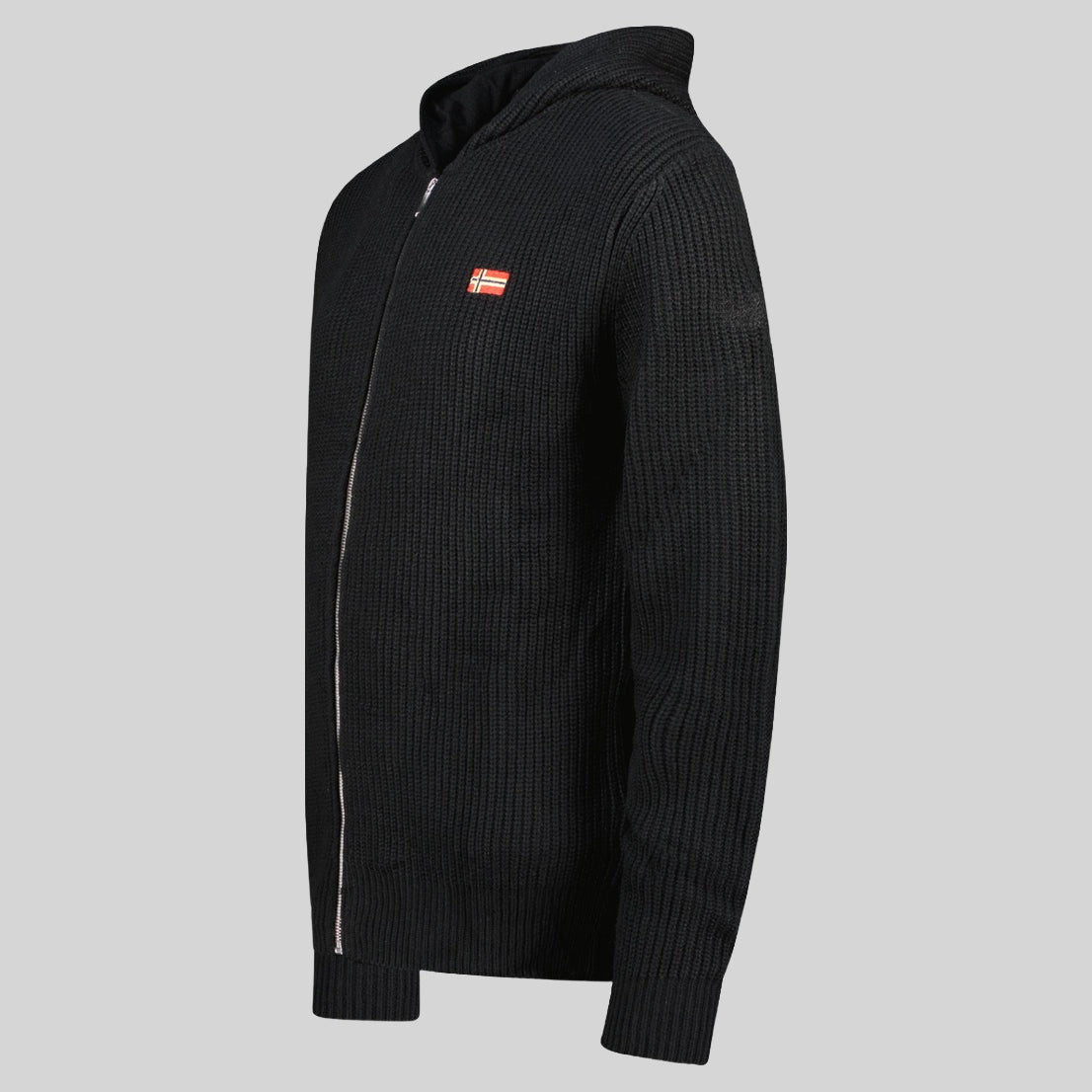 geographical-norway-flexibus-herren-pullover-mit-kapuze-grau-hell-rei-verschluss image 8