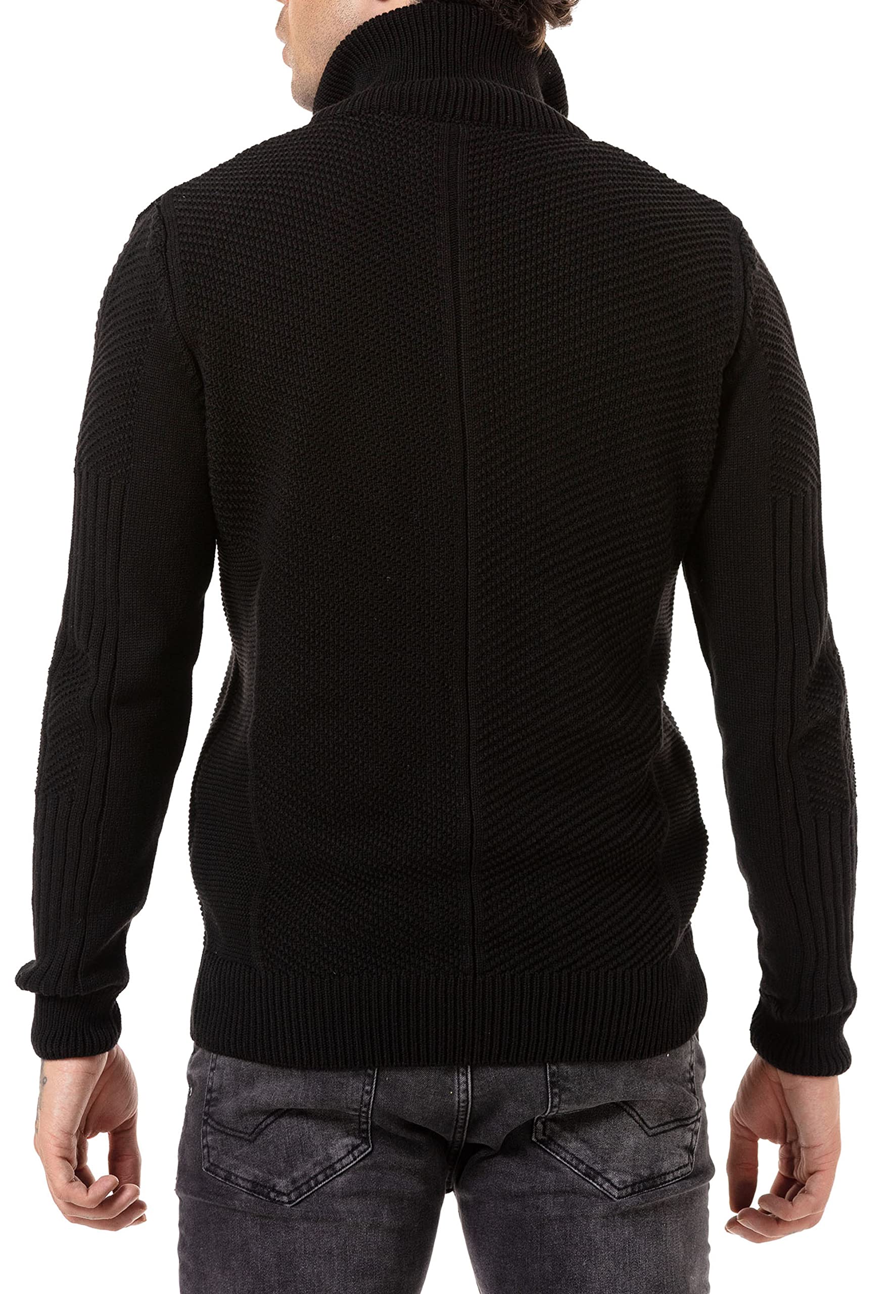 redbridge-cardigans-herren-strickjacke-rei-verschluss-grau image 4