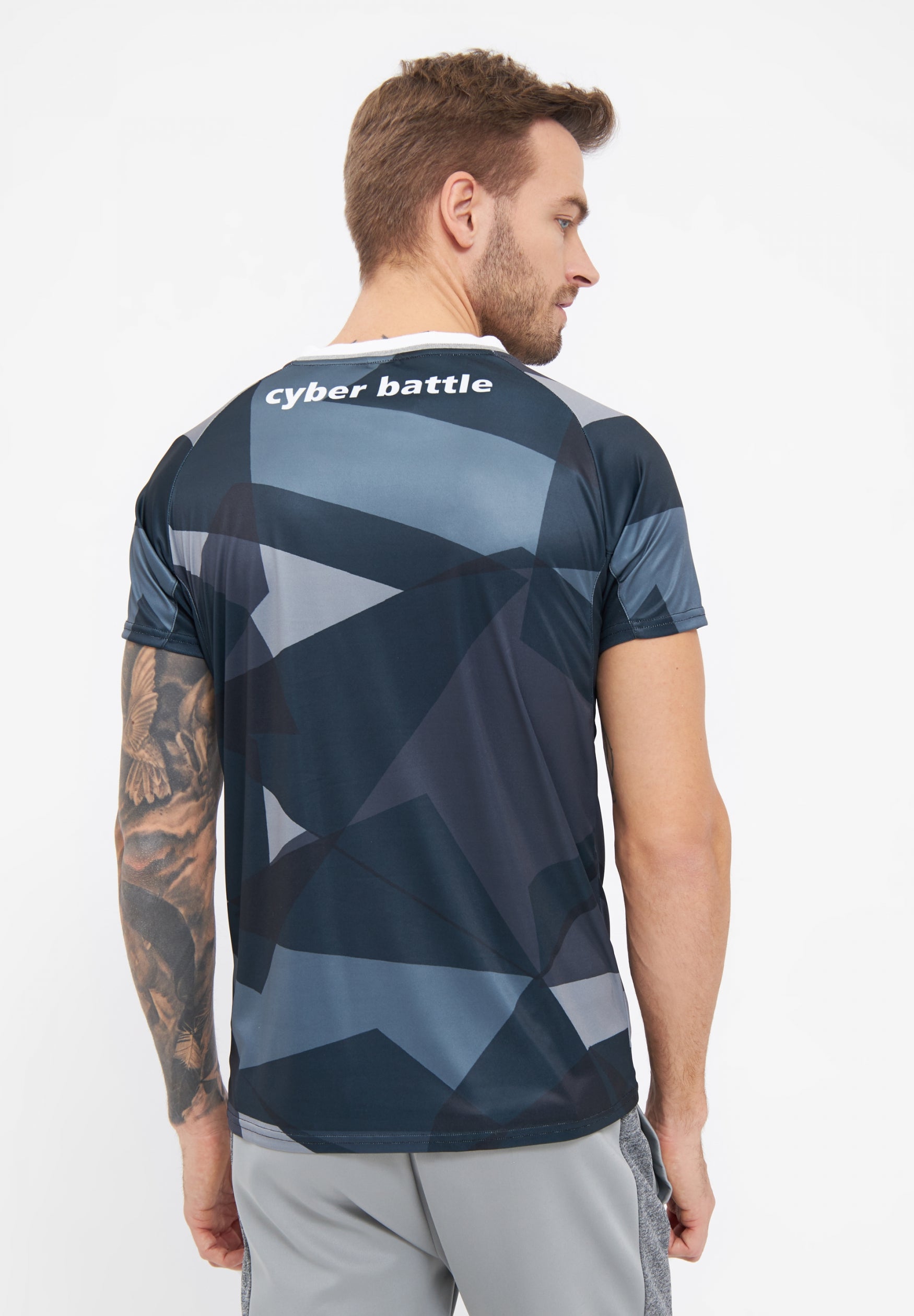 bench-loot-gaming-t-shirt-herren-schwarz-grau image 3