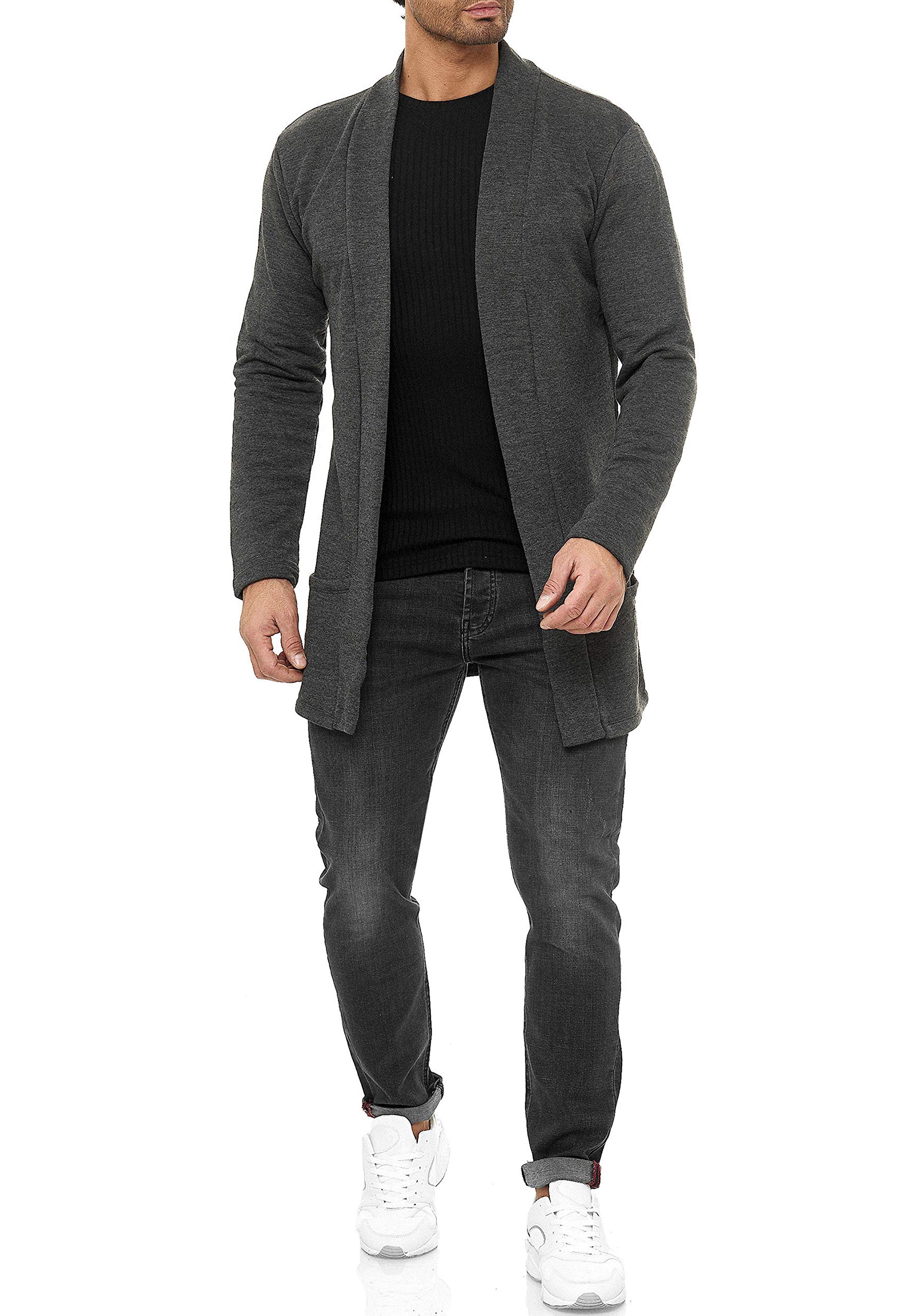 redbridge-cardigan-long-cut-herren-sweatjacke-grau-gr-l-stretch image 6