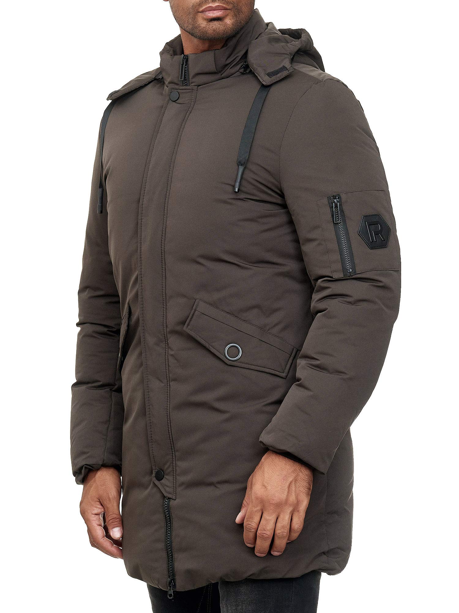 redbridge-parka-winterjacke-long-basic-herren-mit-kapuze image 8