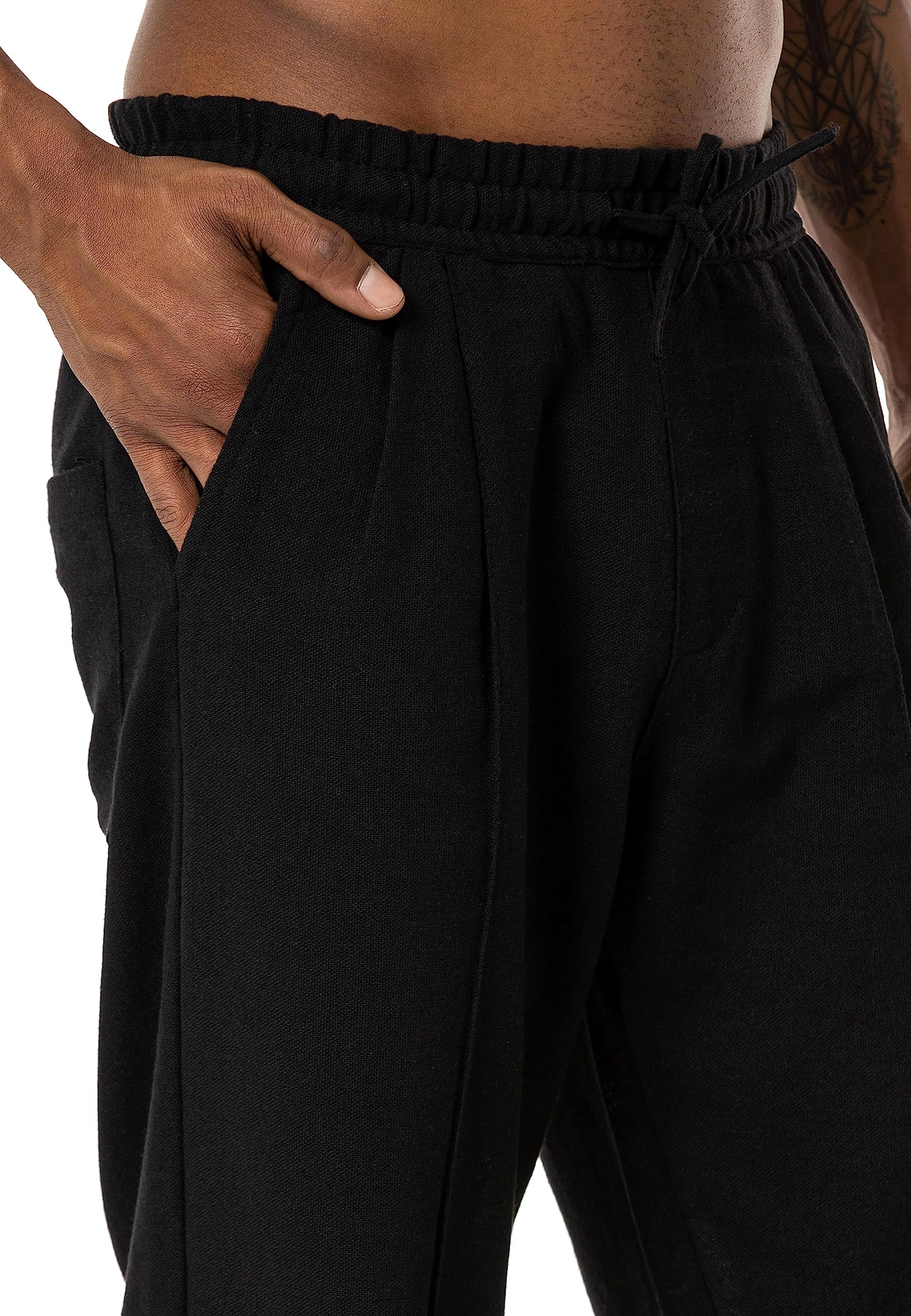 redbridge-hosen-herren-leinenhose-ecru-weit-m4319 image 5