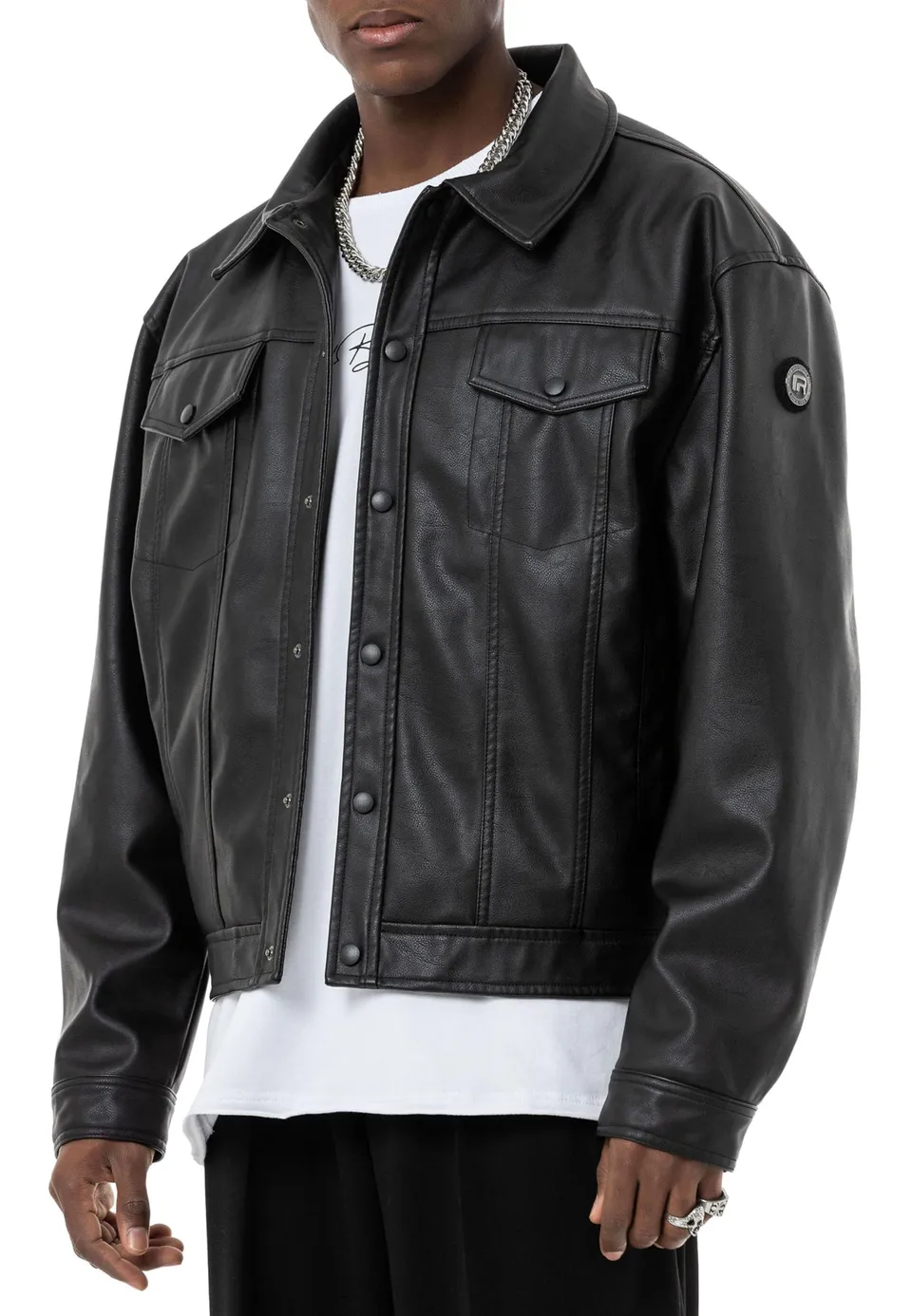 redbridge-kunstlederjacke-trucker-oversized-xxl image 1