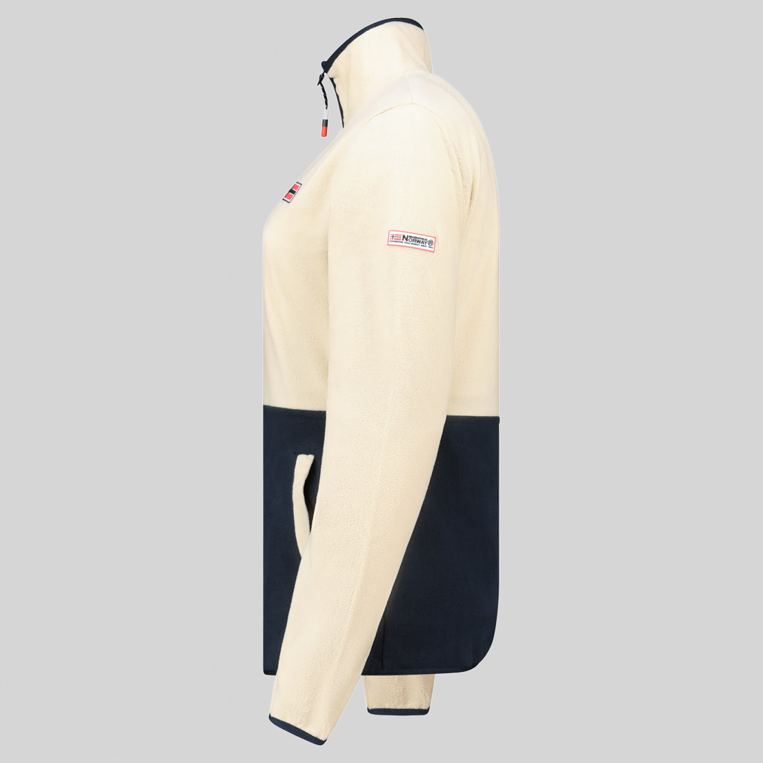 geographical-norway-touki-hz-fleecejacke-damen-bordeaux-m-kragen image 5