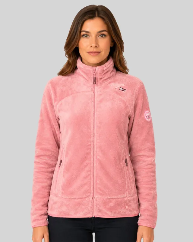 geographical-norway-upaline-fleecejacke-damen-schwarz-rei-verschluss image 1