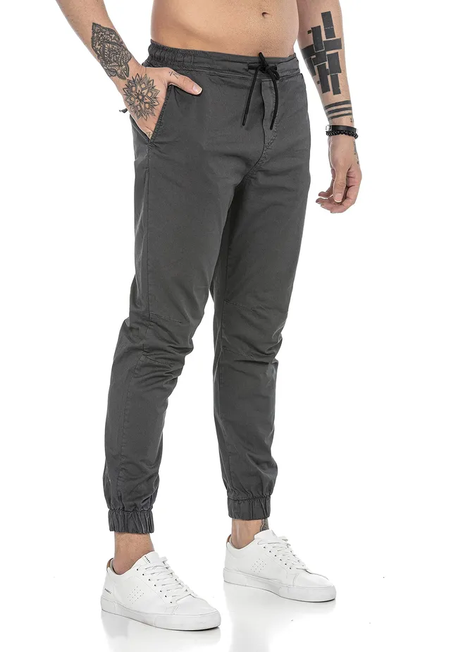 redbridge-hosen-freizeithose-jogger-chino-herren-schwarz image 1