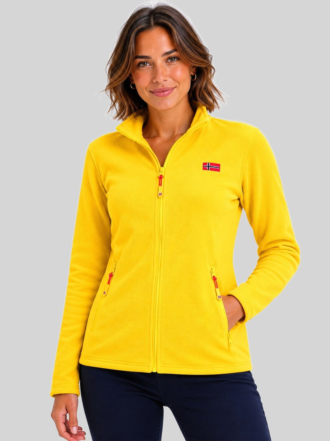 geographical-norway-ulyssia-fz-damen-fleecejacke-wei-zip image 6