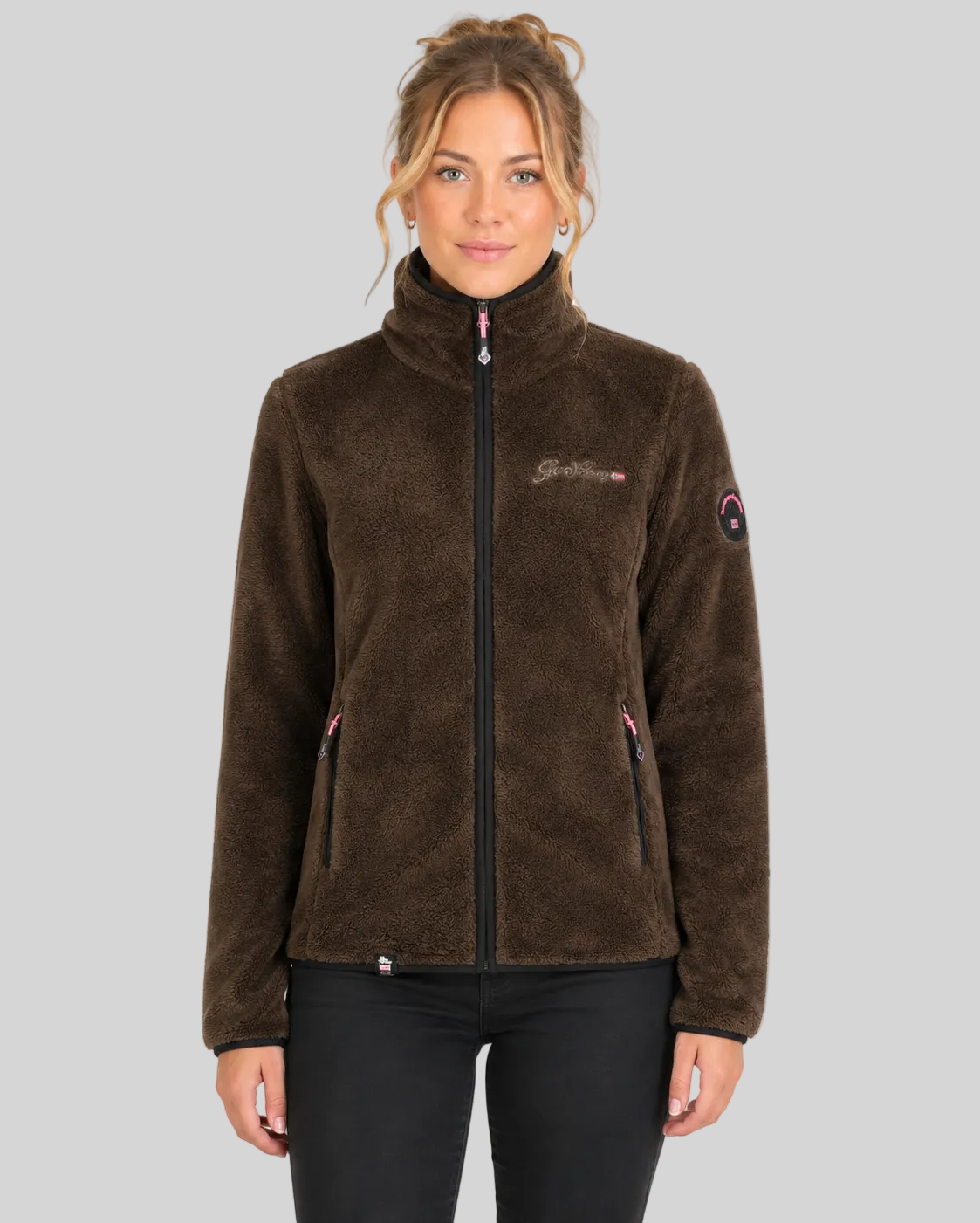 geographical-norway-unique-damen-fleecejacke-marine image 1