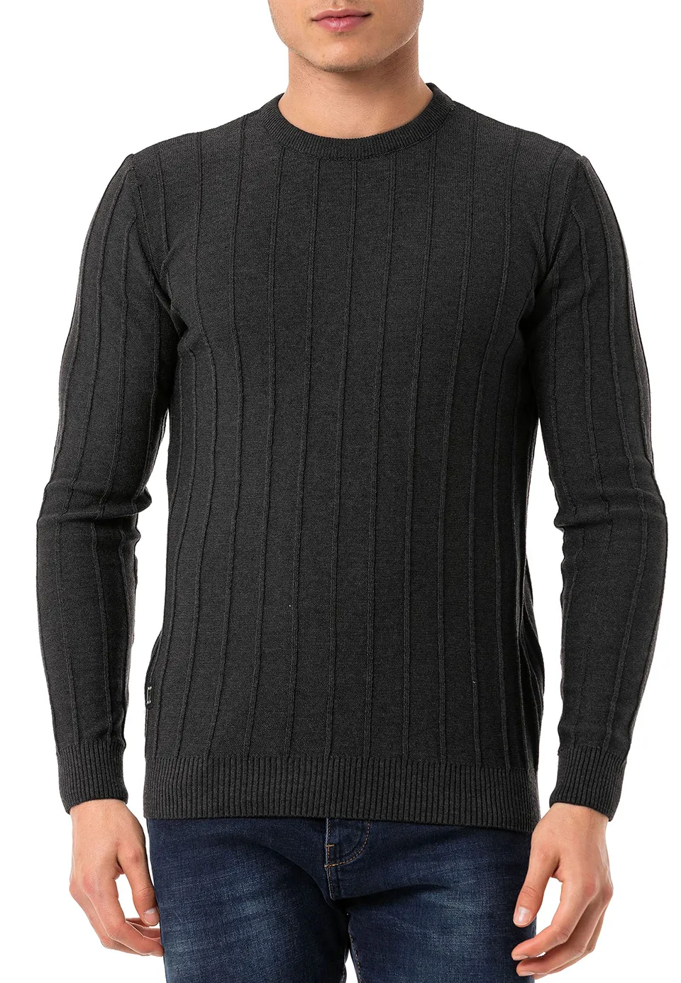 redbridge-pullover-strickpullover-herren-l-anthrazit image 1