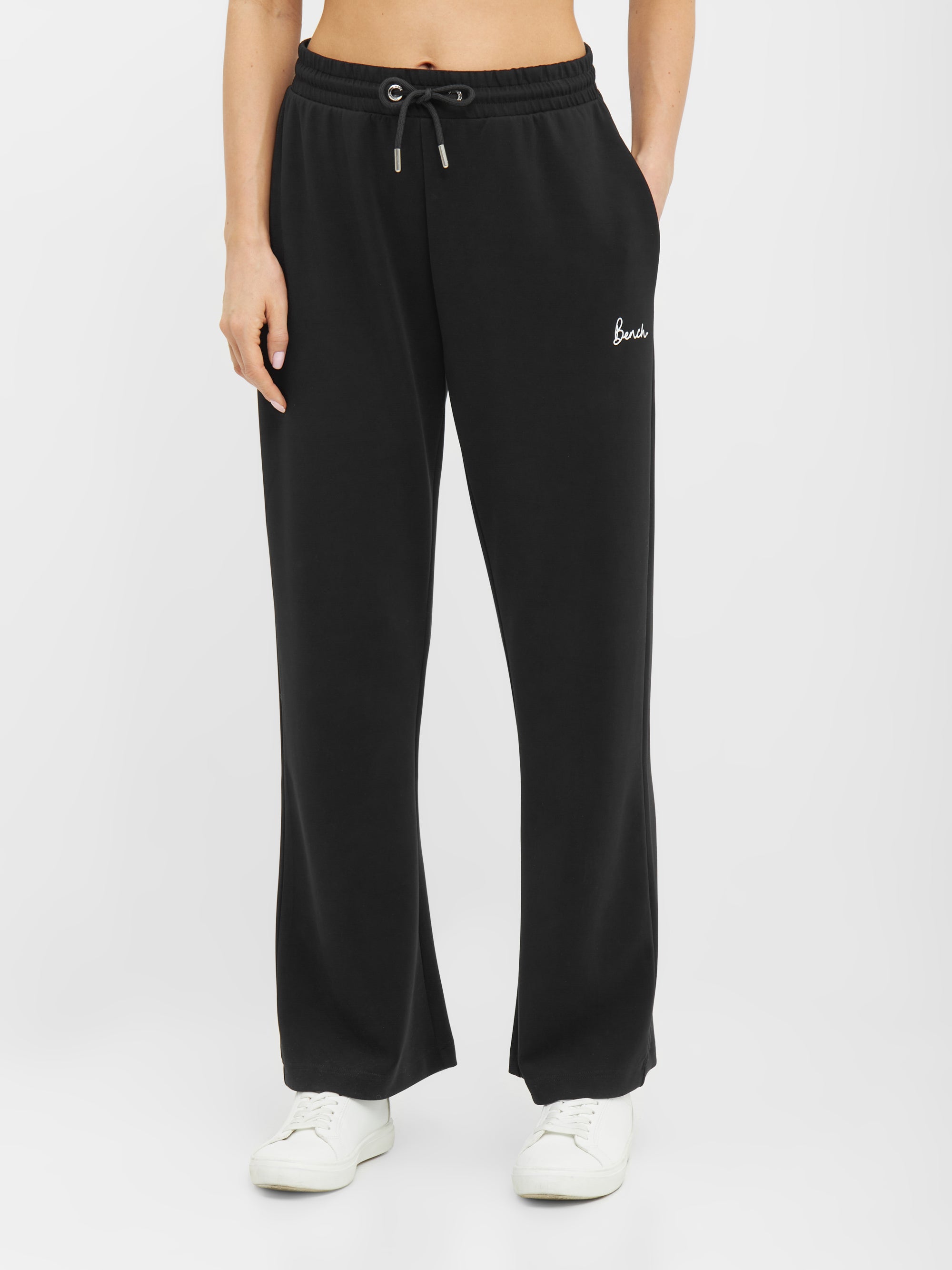 bench-savona-jogginghose-damen-schwarz-weites-bein image 2