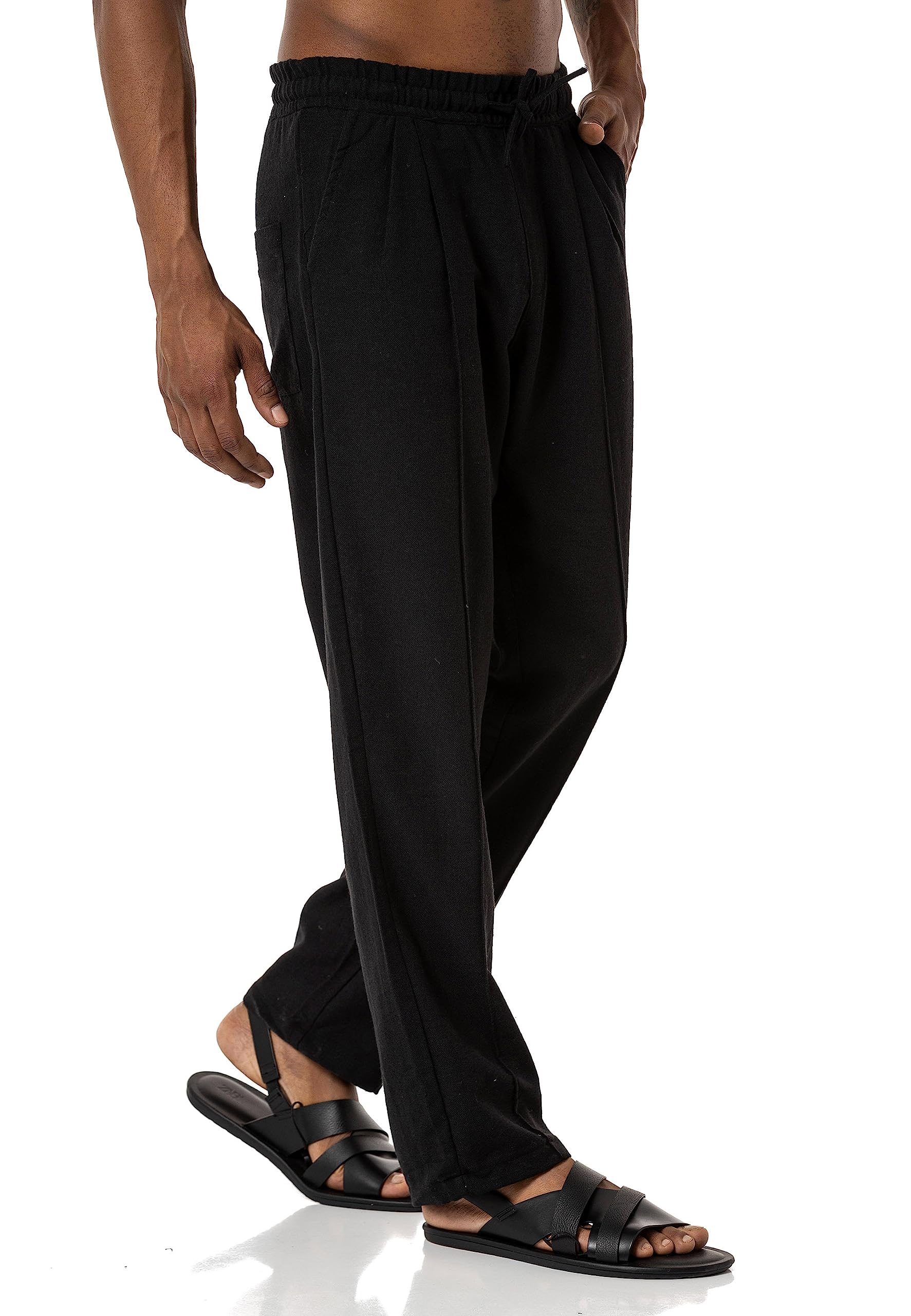 redbridge-hosen-herren-leinenhose-ecru-weit-m4319 image 2