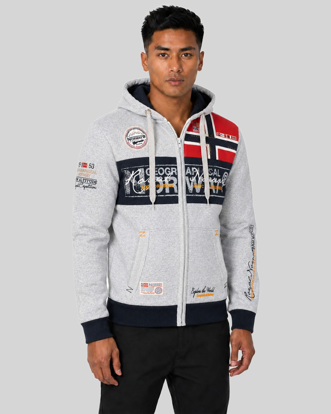 geographical-norway-flyer-hoodie-herren-schwarz-m-rei-verschluss image 1