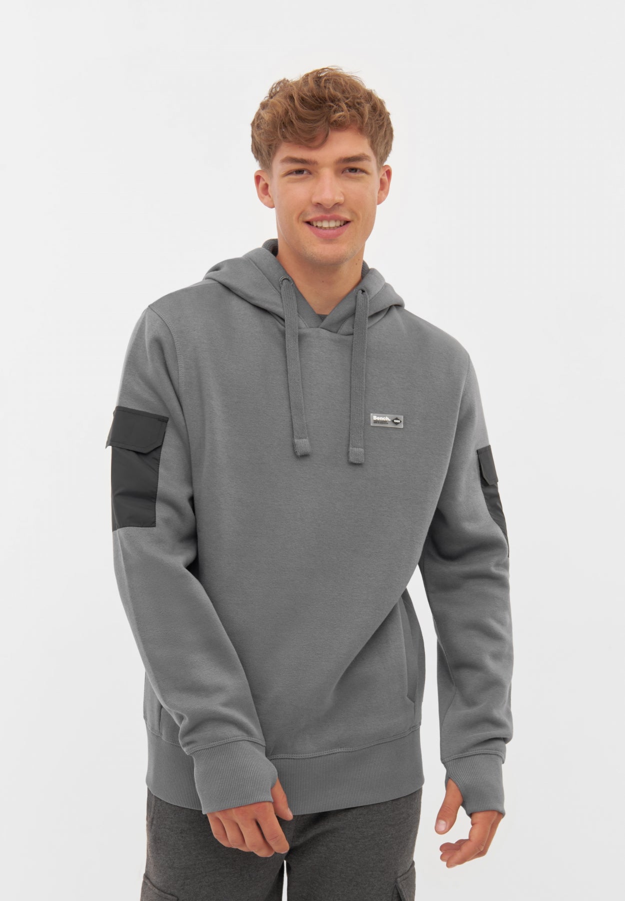 bench-xavier-hoodie-herren-steel-grey-mit-daumenl-chern image 2