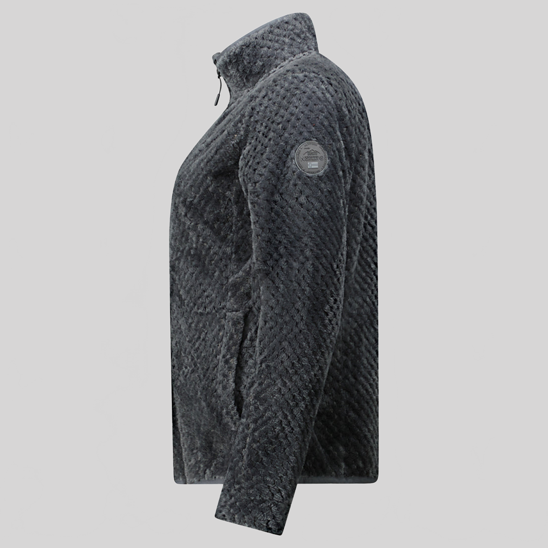 geographical-norway-tadaba-damen-fleecejacke-dunkelgrau-warm image 5