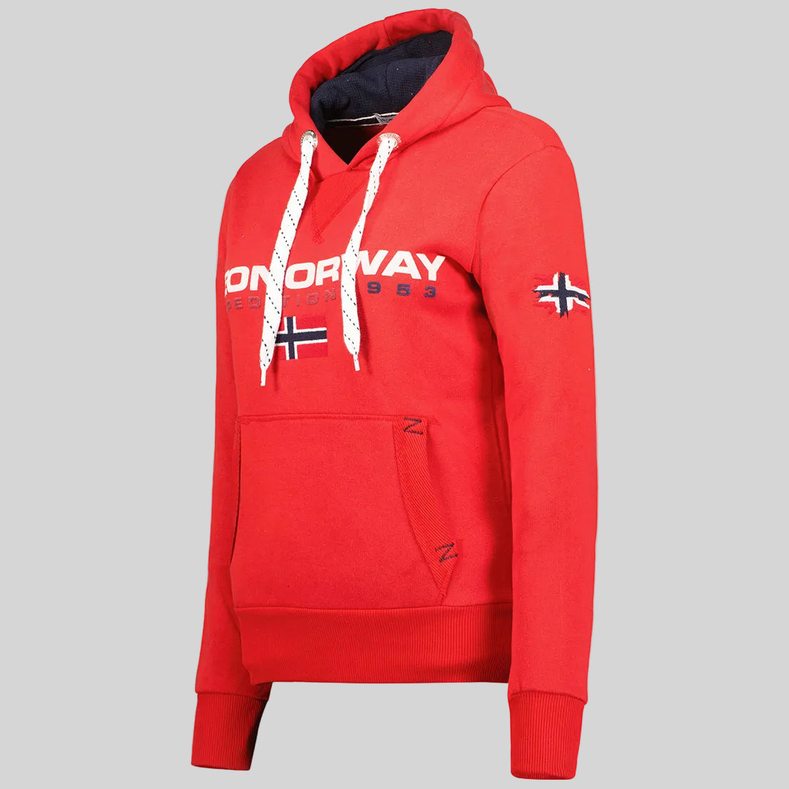 geographical-norway-goliver-sweatshirt-damen-mit-kapuze-rot image 3
