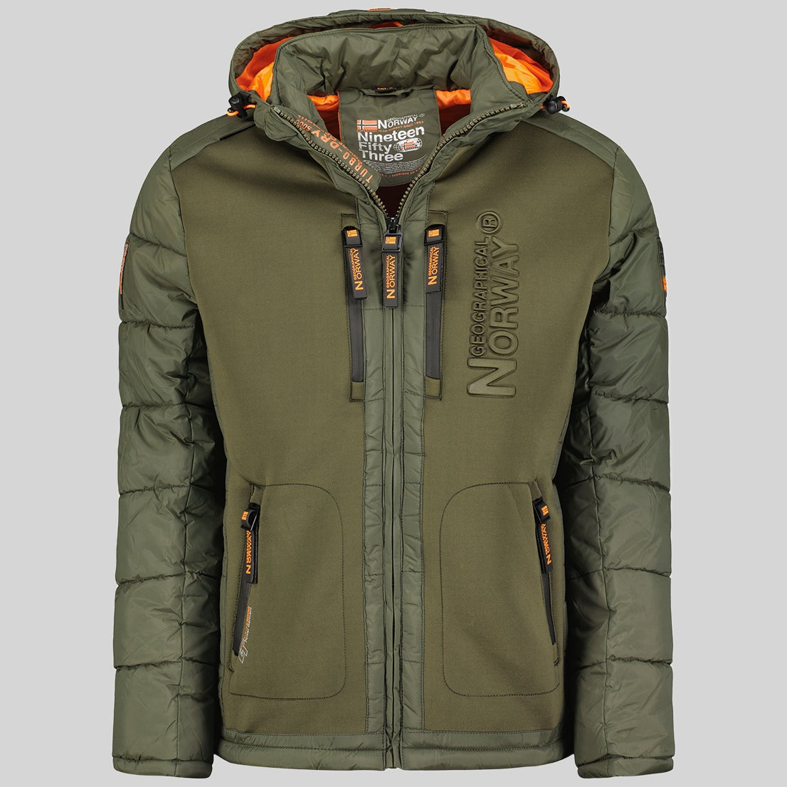 geographical-norway-beachwood-winterjacke-herren-schwarz-orange-l image 3