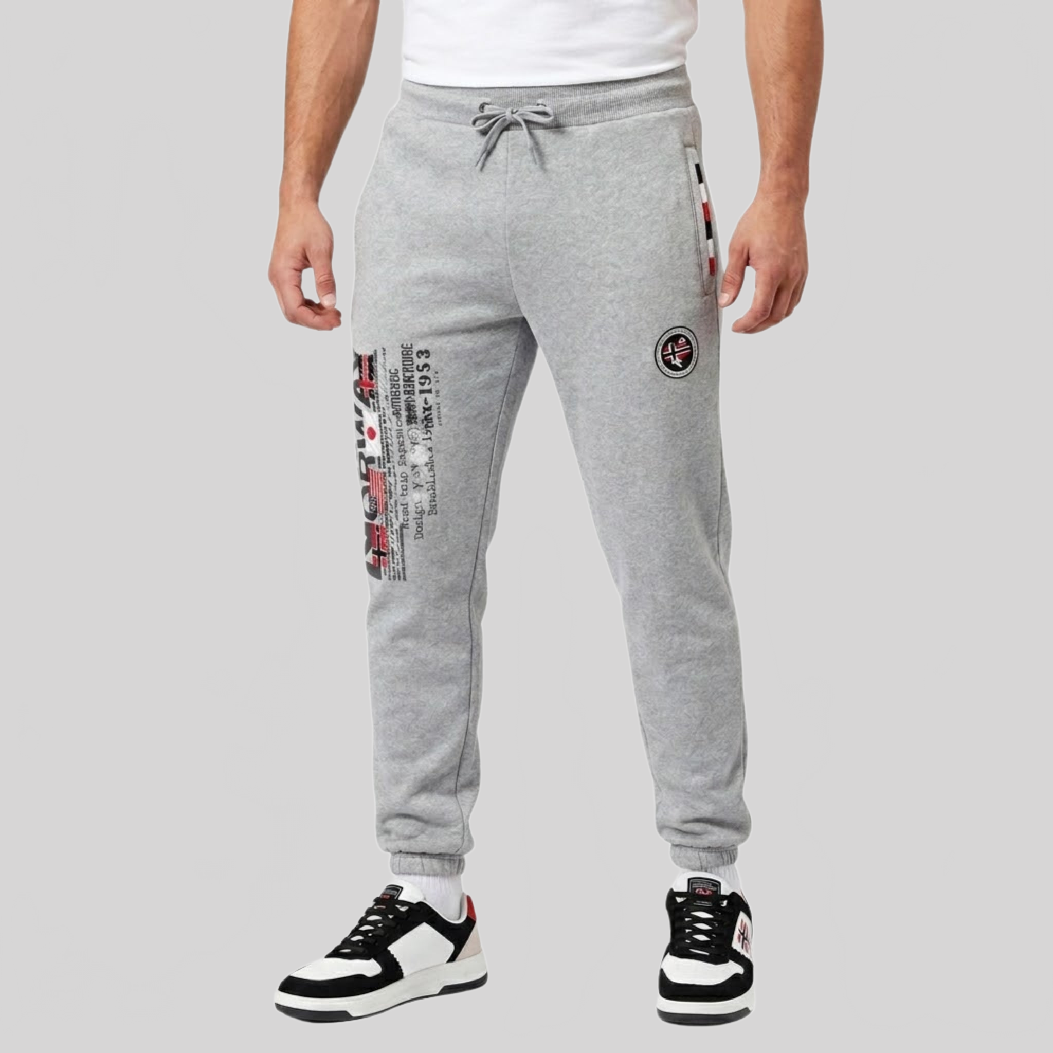 geographical-norway-maturo-herren-jogginghose-grau-hell-kordelzug-taschen image 1