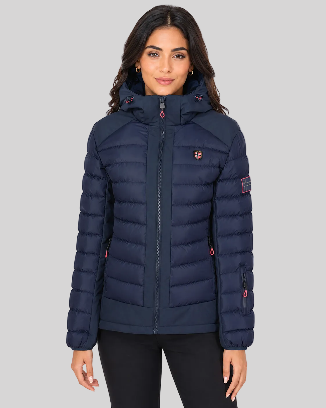 geographical-norway-aurelien-damen-jacke-marine-zweifarbig image 1