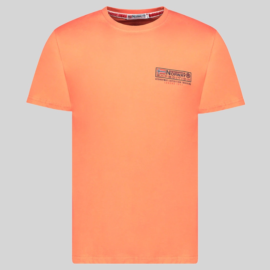 geographical-norway-joffroy-t-shirt-herren-koralle-baumwolle image 3