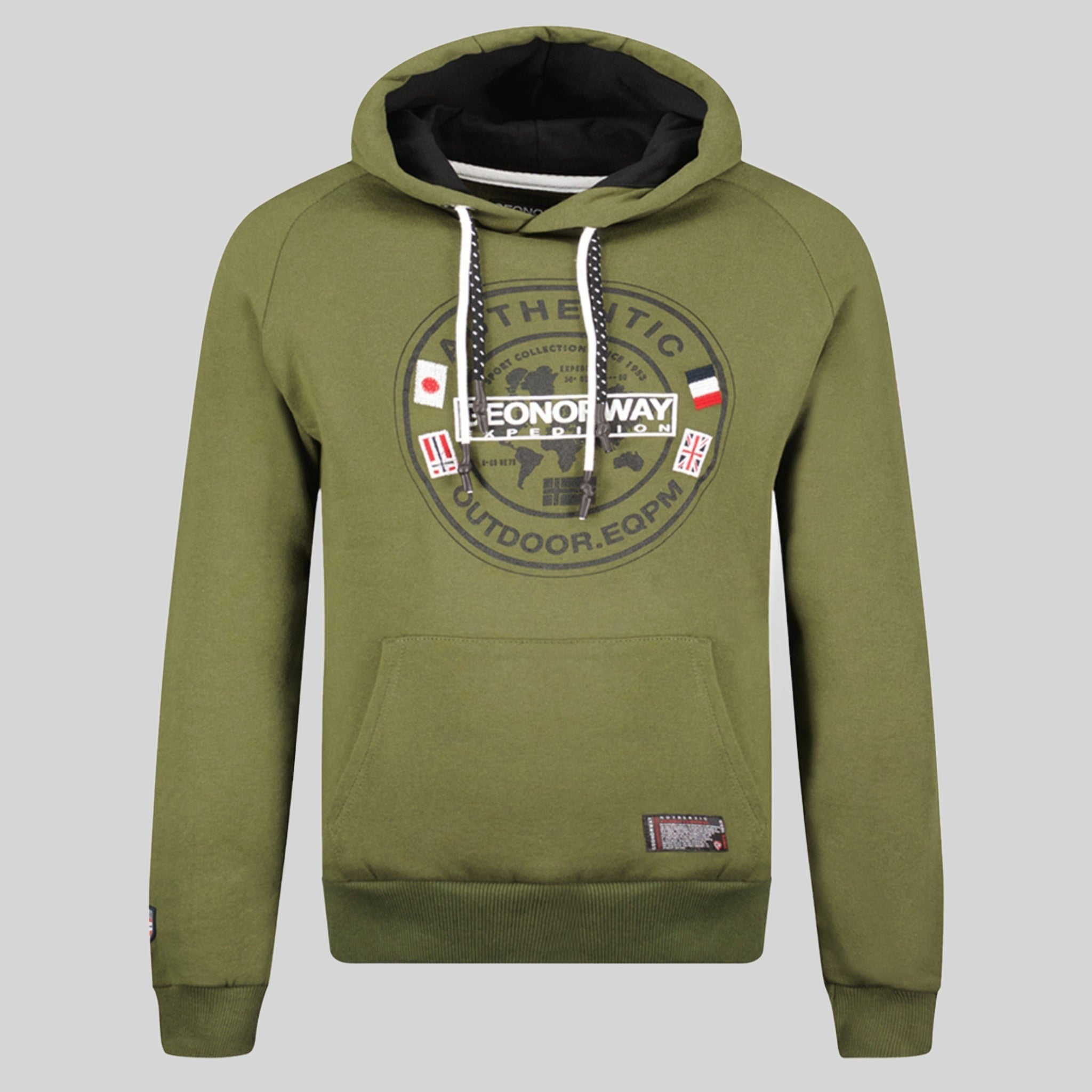 geographical-norway-gregoire-herren-hoodie-schwarz-kapuzenpullover image 8