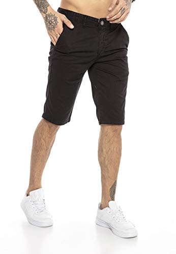 redbridge-shorts-chino-shorts-herren-schwarz-w29-baumwolle image 6