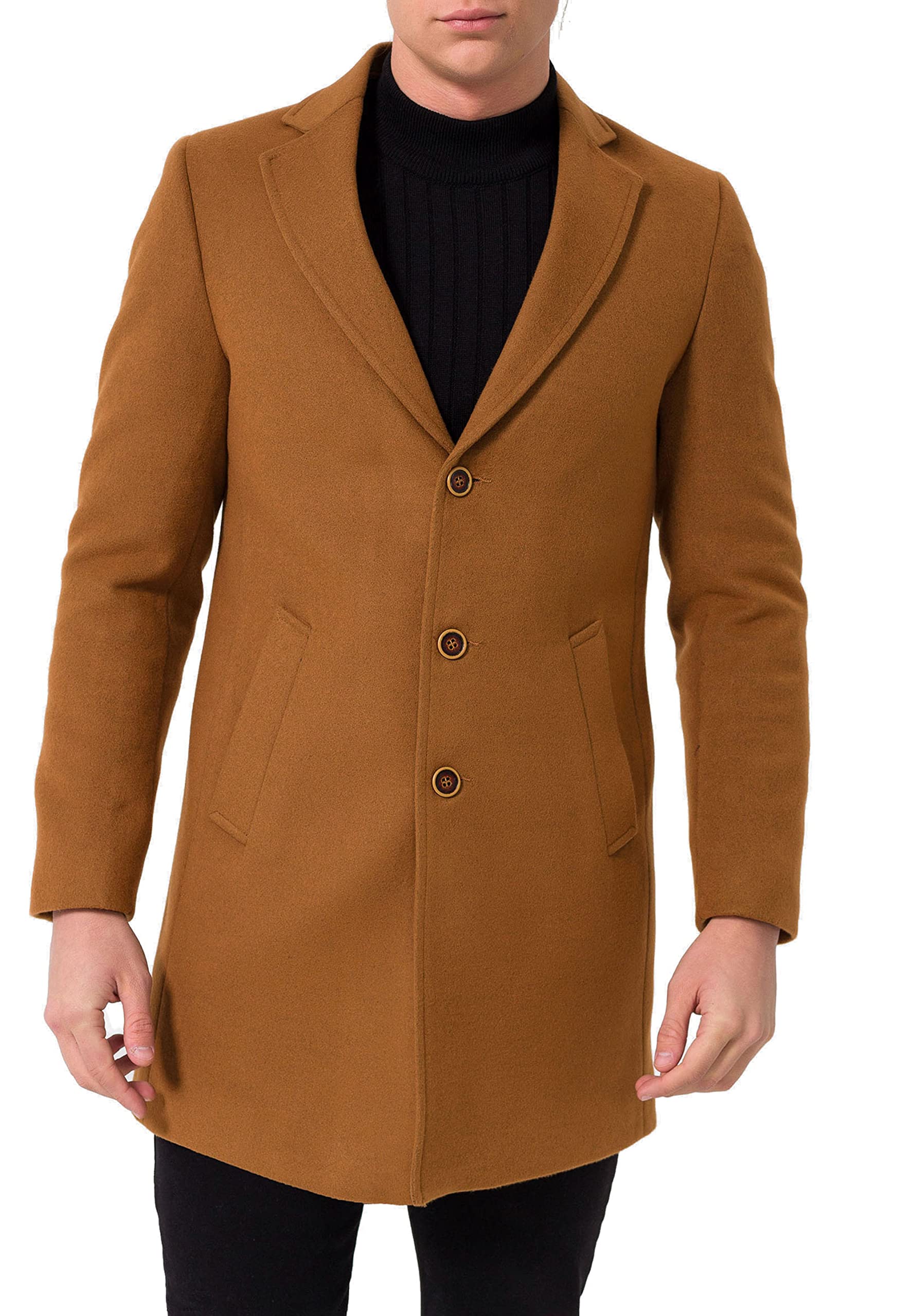 redbridge-trenchcoat-herren-mantel-jacke-schwarz-elastisch image 2