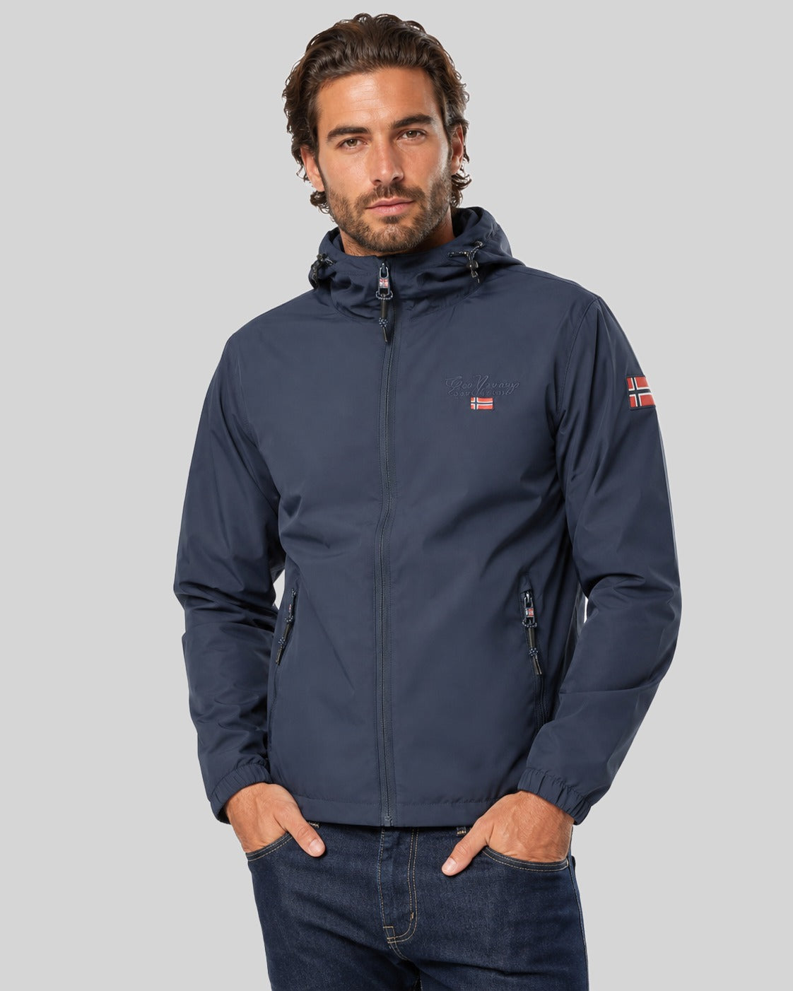 geographical-norway-daril-herren-parka-leichte-bergangsjacke-kaki-s image 6
