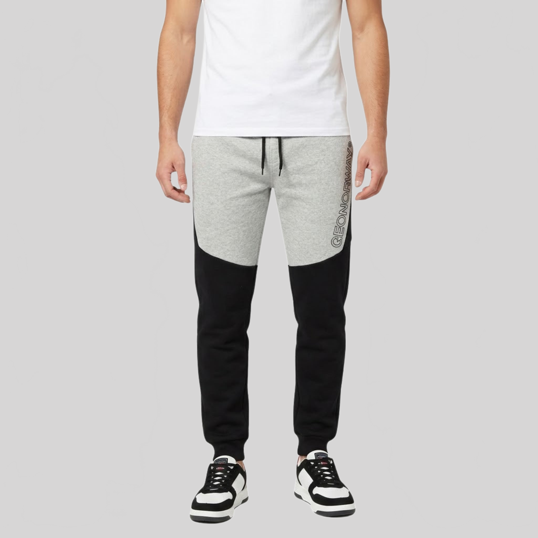 geographical-norway-moriarty-jogginghose-herren-schwarz-bicolor image 1