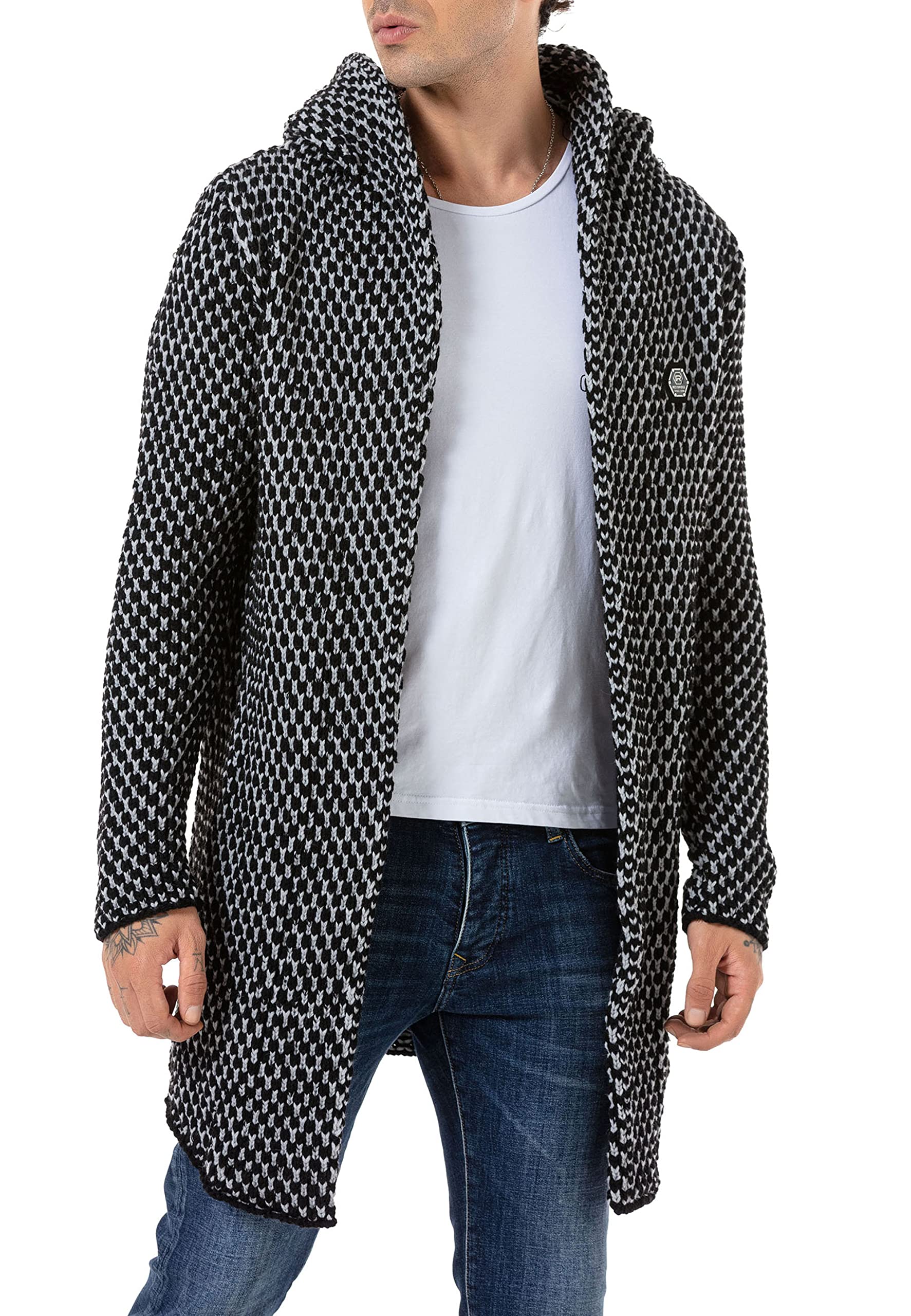 redbridge-cardigan-herren-mantel-lange-strickjacke-gr-e-l image 3