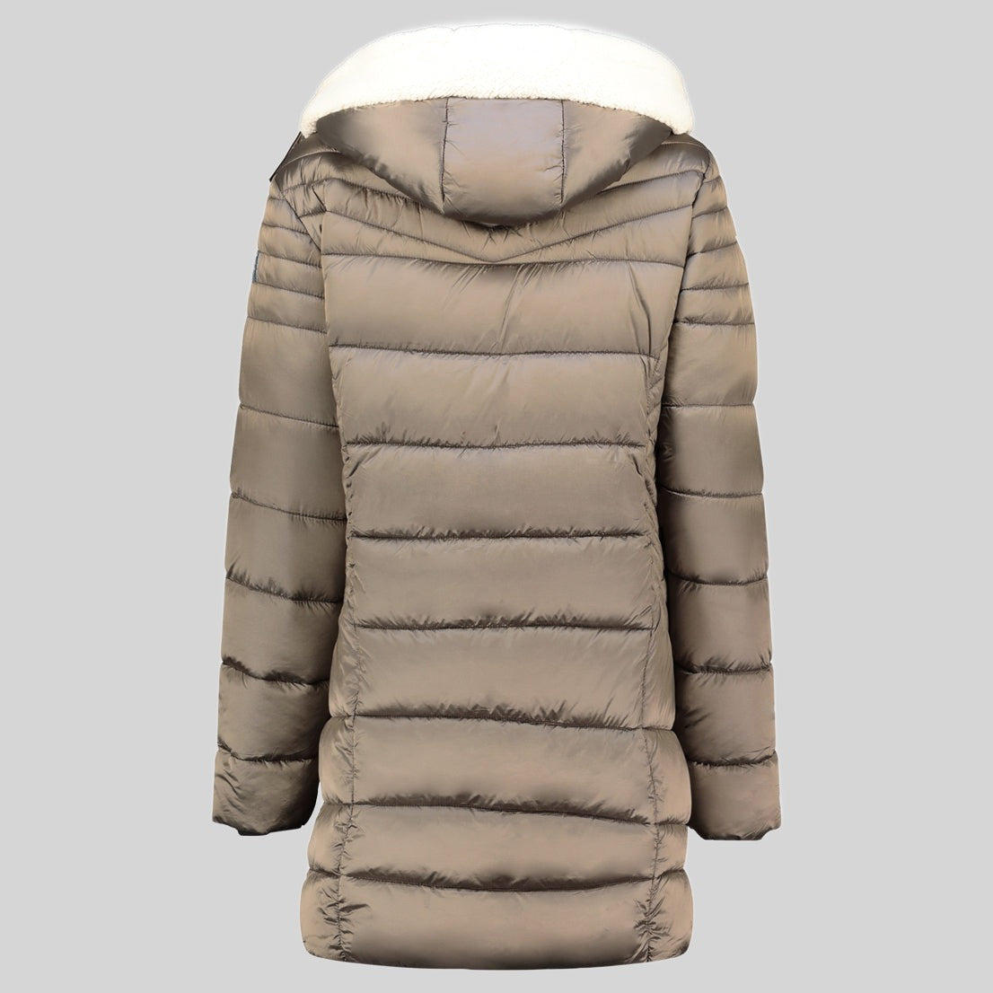 geographical-norway-carenne-parka-damen-taupe-lang-kapuze image 4