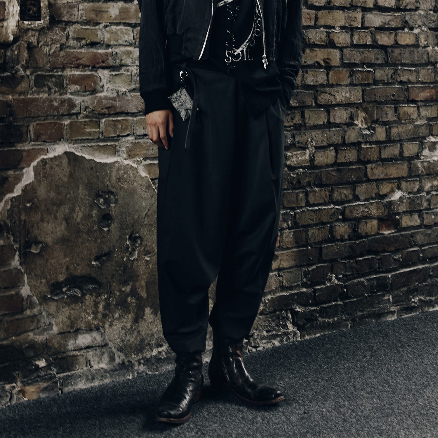 milk-of-lime-drop-crotch-pants-charcoal-grau-vorbestellung image 3