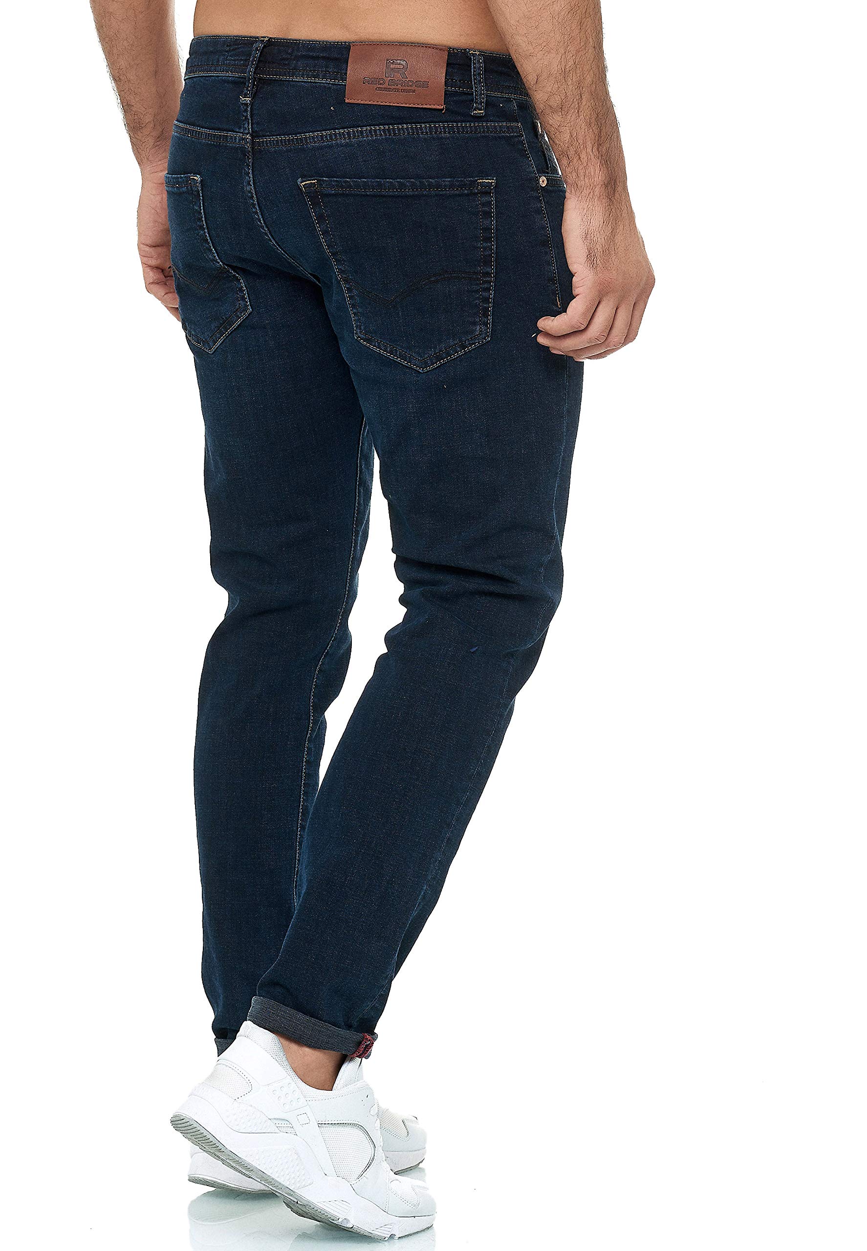 redbridge-jeans-regular-slim-fit-herren-denim-hose-schwarz-stretch image 4