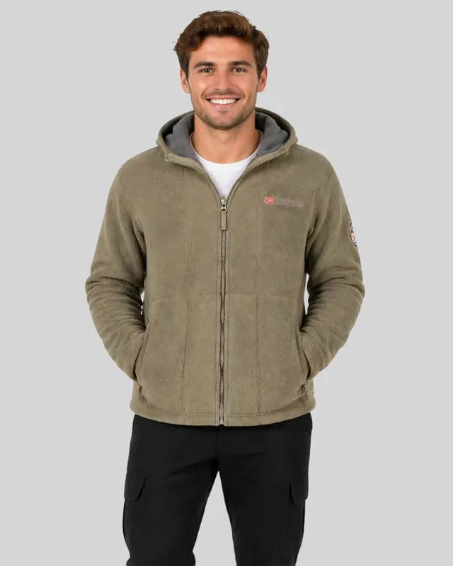 geographical-norway-torleon-hood-herren-fleecejacke-kapuze image 1